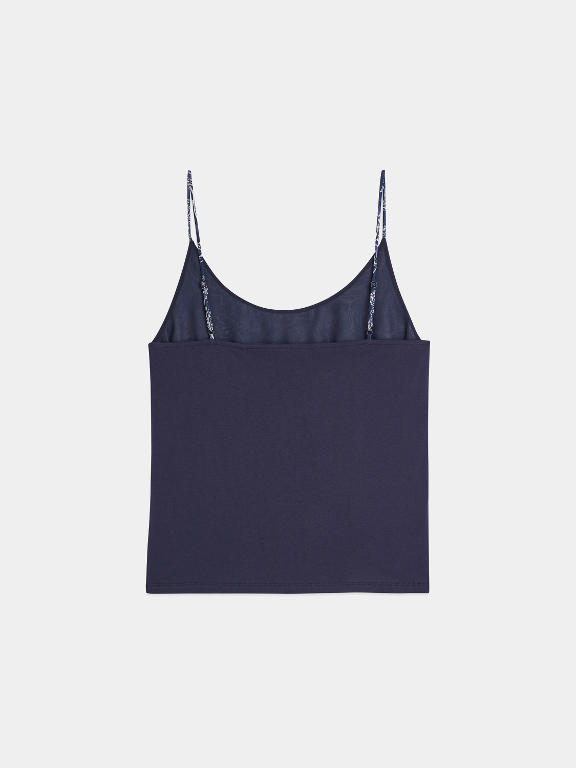 Black Scotch & Soda woven jersey tank top with sleeveless design and relaxed fit, ideal for casual wear.