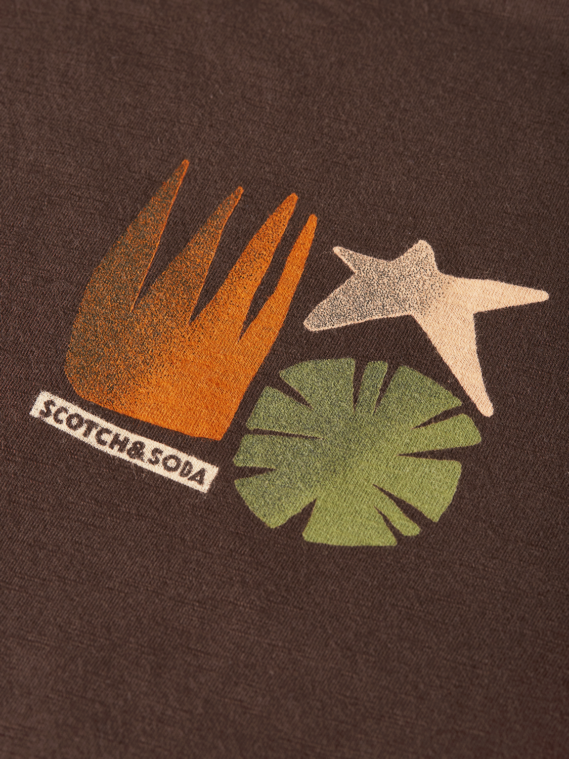 Scotch & Soda artwork short sleeve T-shirt featuring a colorful graphic design on soft cotton fabric.