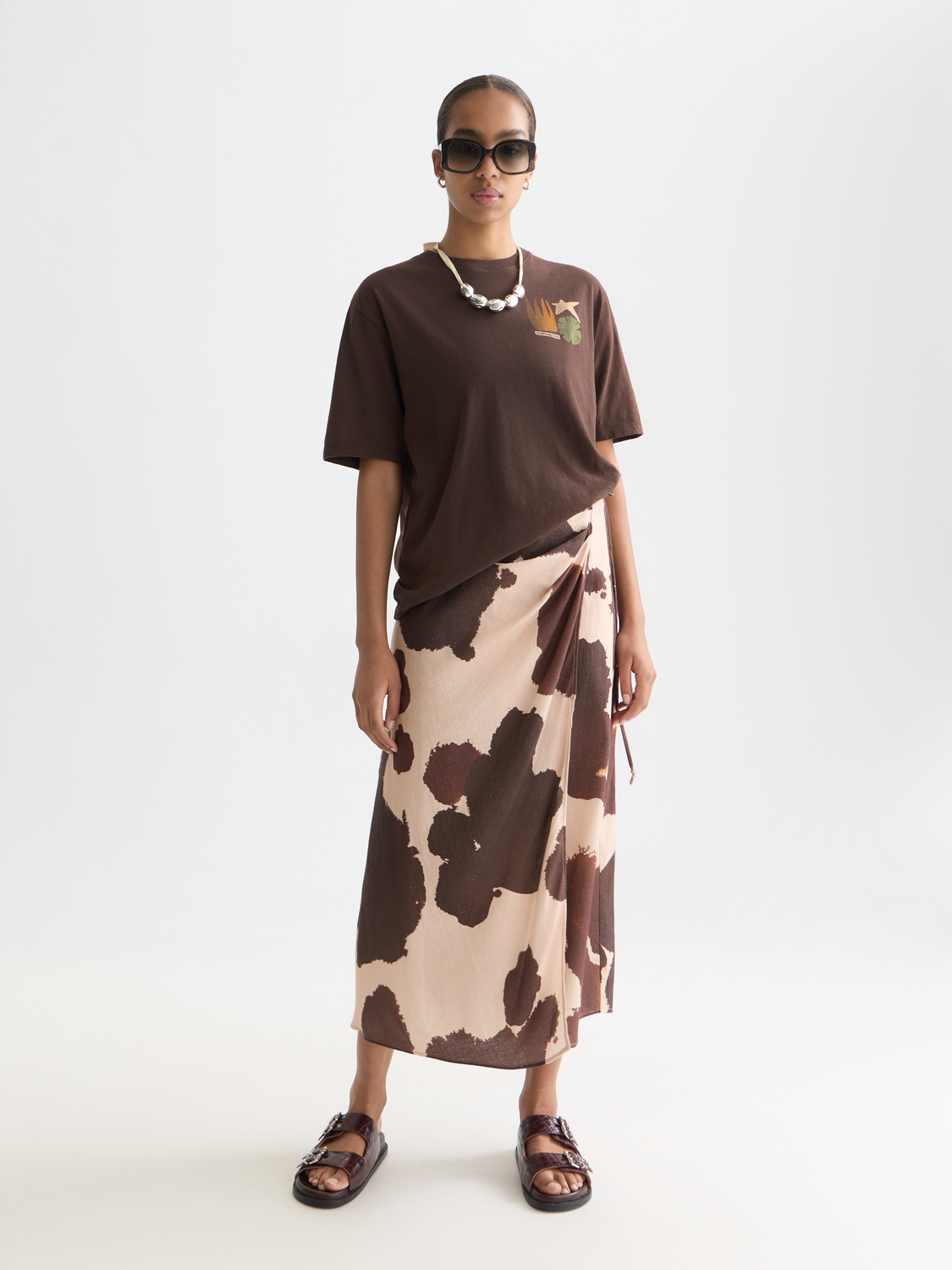 Short sleeve Scotch & Soda artwork t-shirt featuring colorful graphic design on a casual fit tee.