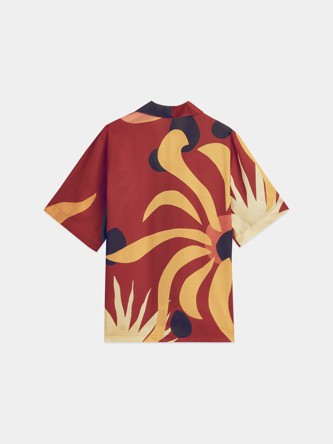Black printed short-sleeved shirt from Scotch & Soda featuring a stylish design and casual fit.
