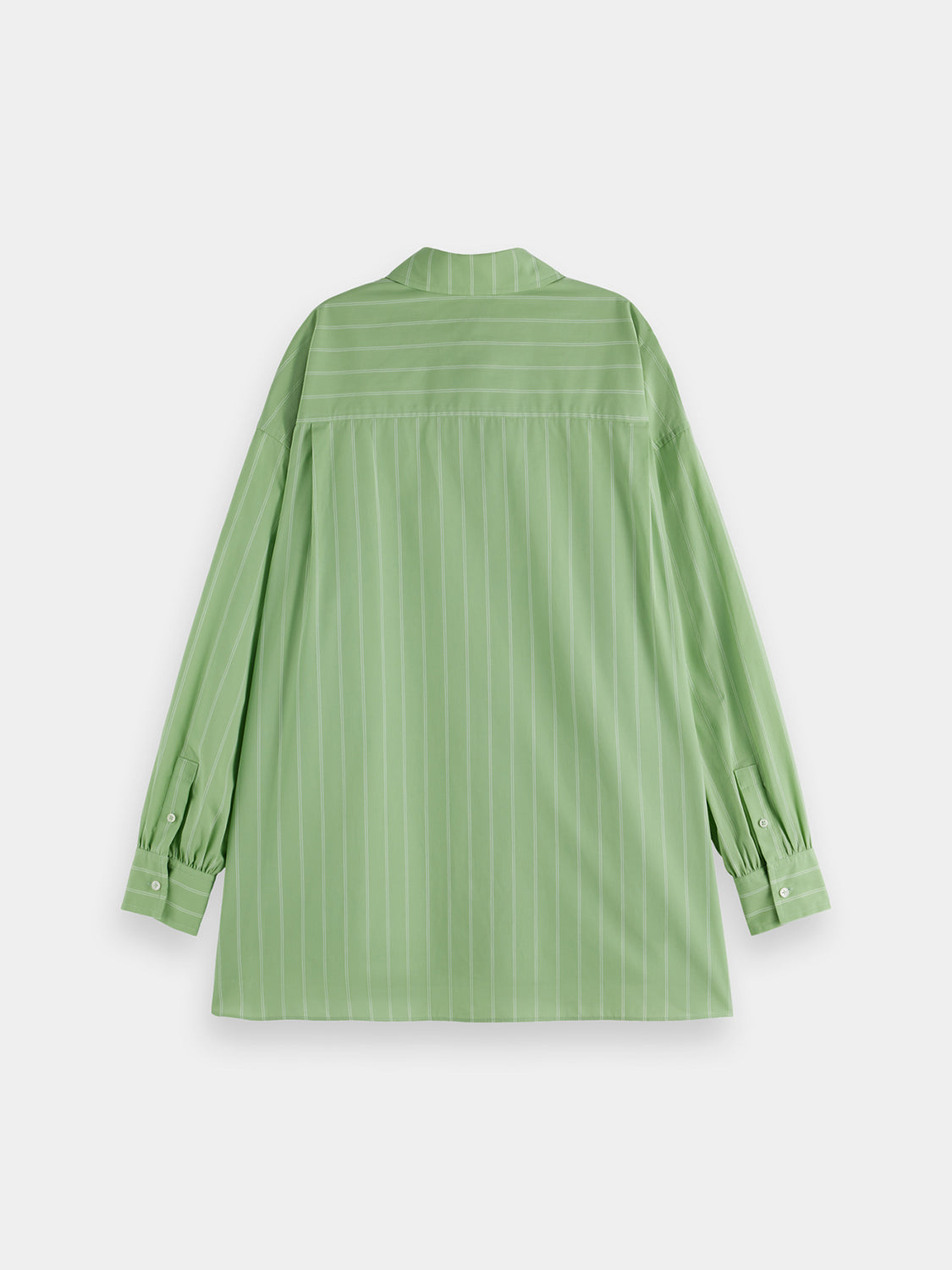 Long-sleeve striped girlfriend shirt by Scotch & Soda, featuring a stylish casual design and classic pattern.