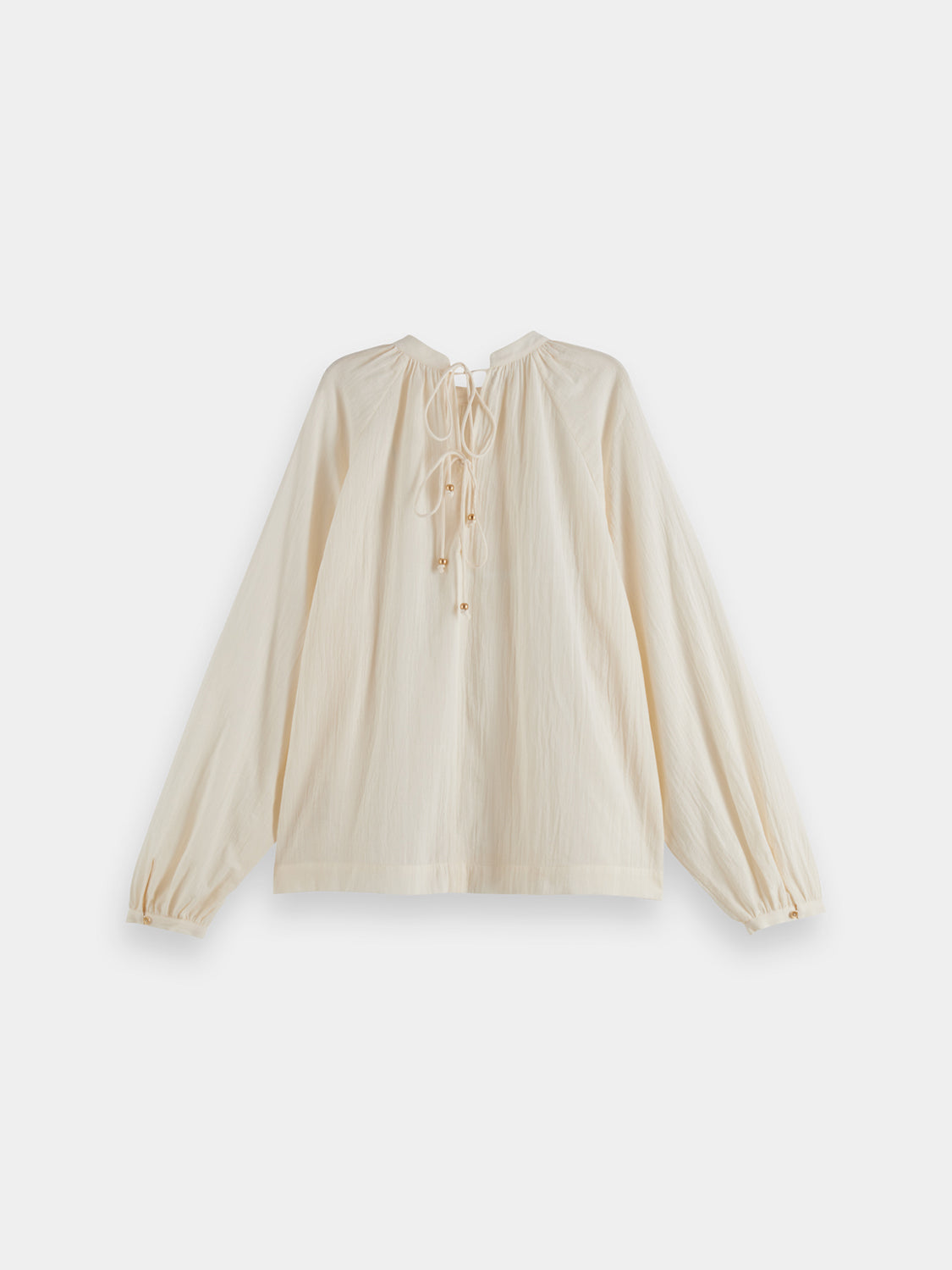 Bow detail blouse - Scotch & Soda NZ