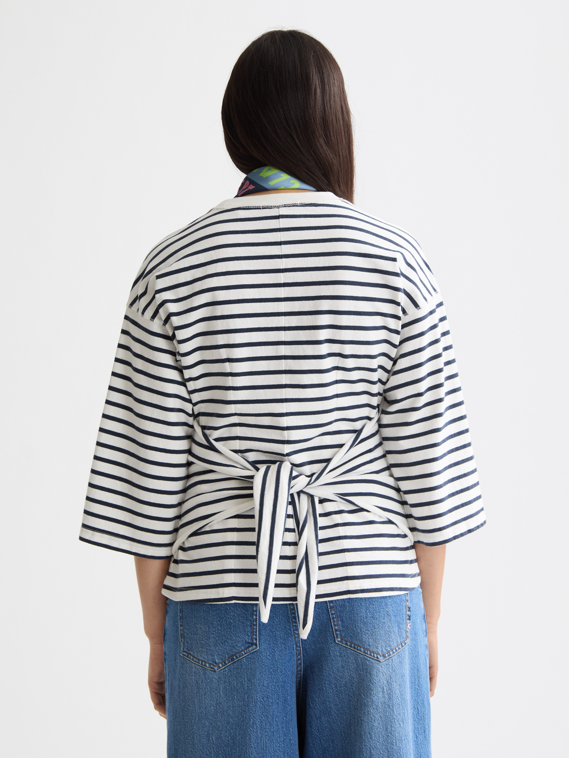 Washed striped breton top - Scotch & Soda NZ