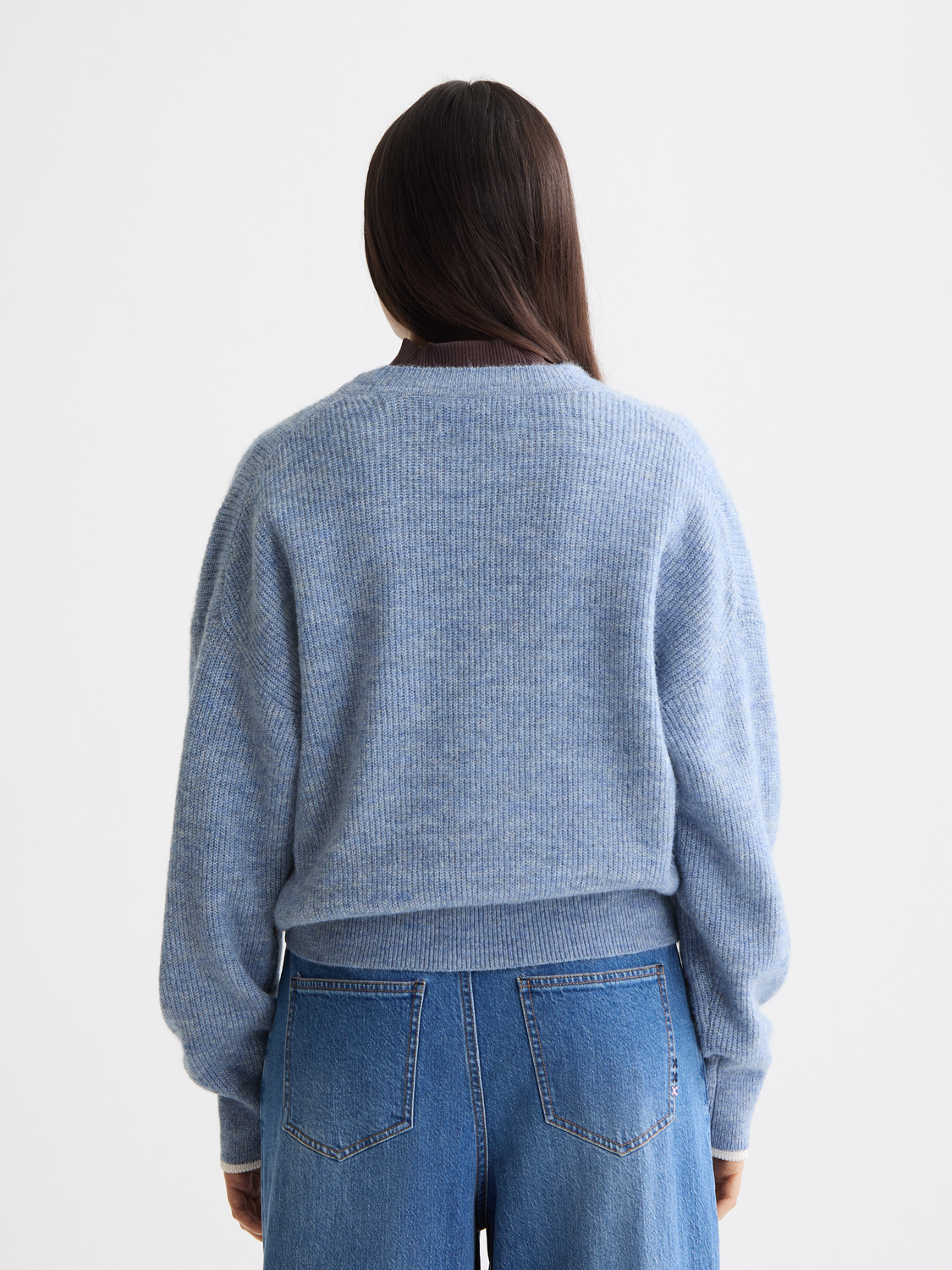 Fuzzy crewneck pullover - Scotch & Soda NZ