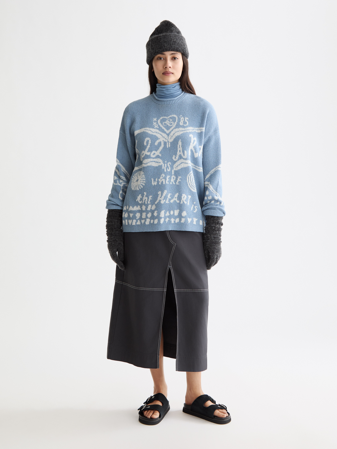 Scotch & Soda jacquard knitwear pullover featuring intricate woven patterns and a comfortable fit.