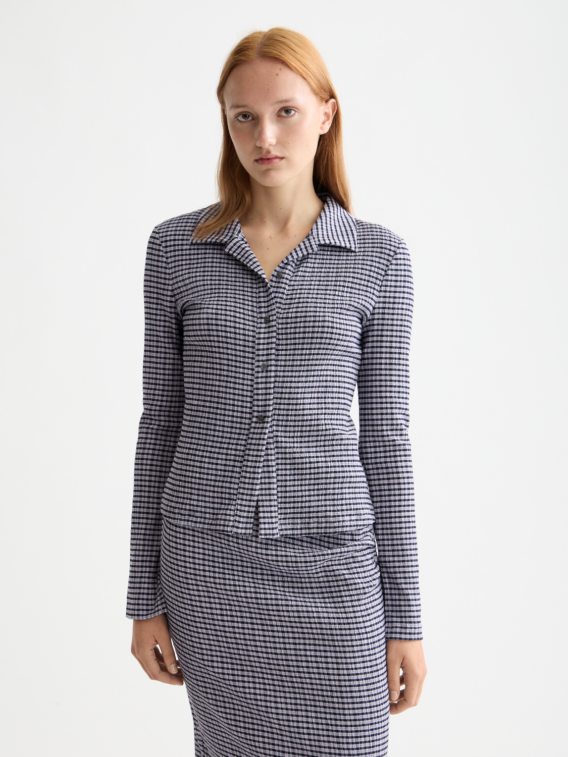 Gingham button up top - Scotch & Soda NZ
