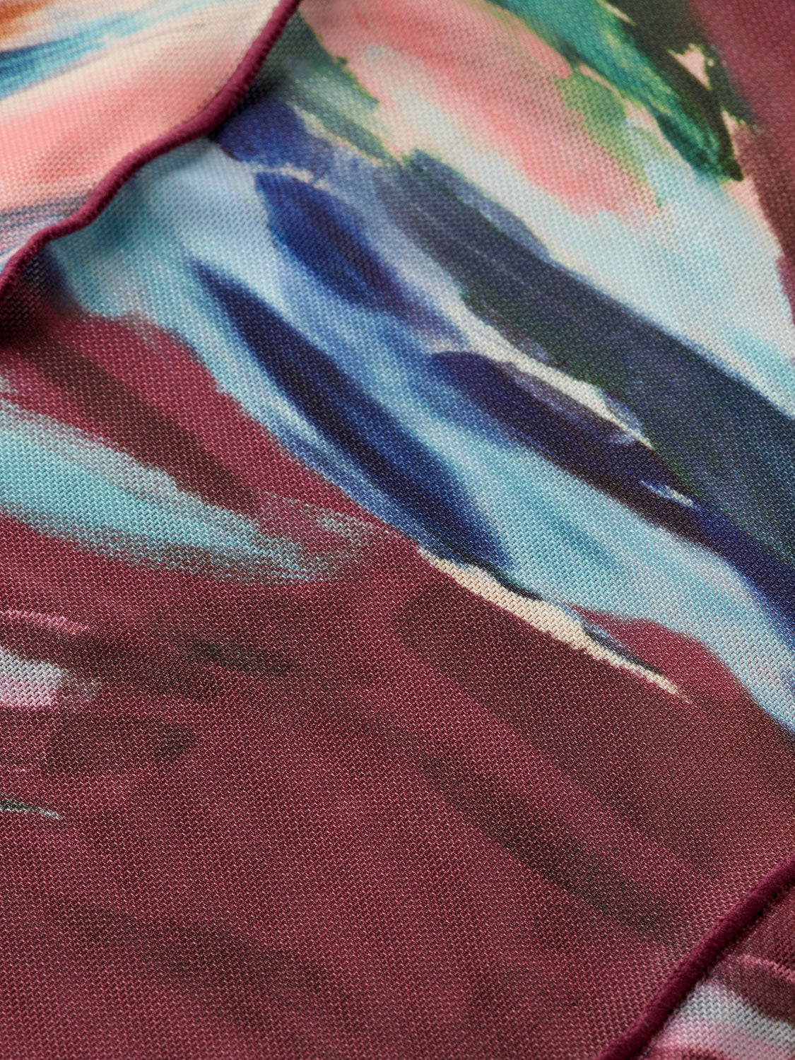 Long-sleeved mesh T-shirt by Scotch & Soda with semi-transparent fabric and fitted design.