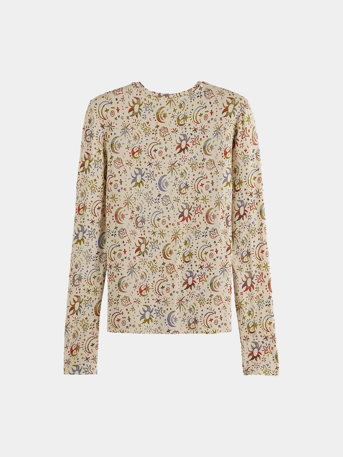 Printed long sleeve T-shirt by Scotch & Soda featuring a stylish design on the back, casual and comfortable for everyday wear.
