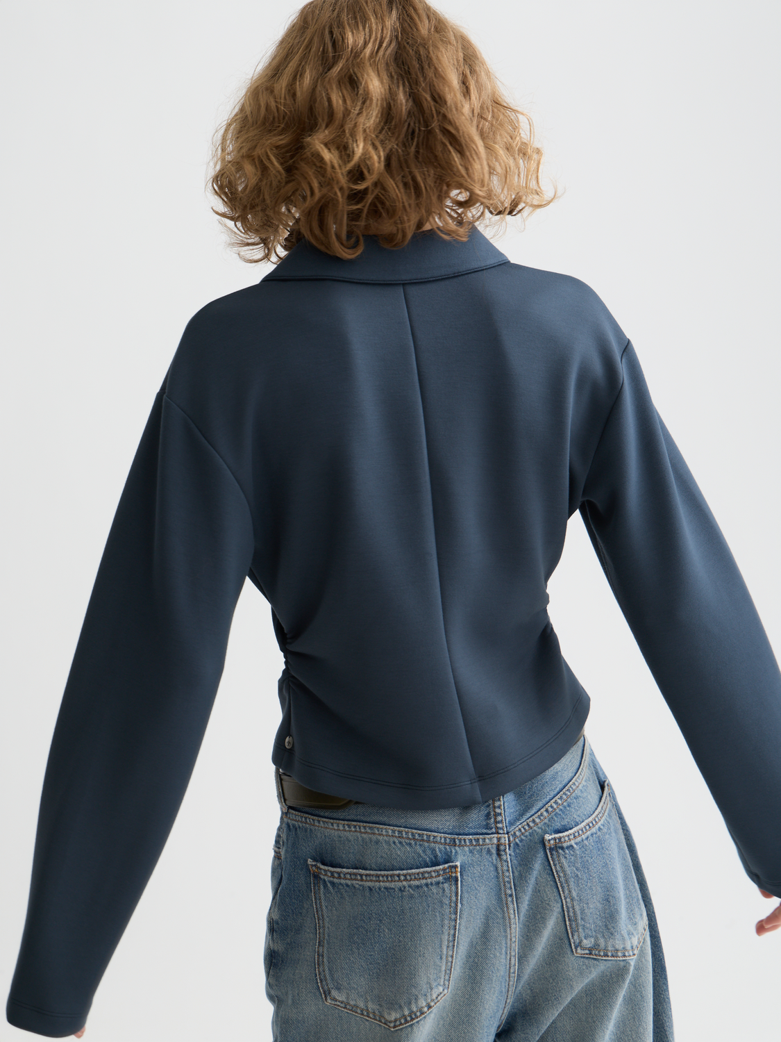 Long sleeve modal shirt by Scotch & Soda, shown from the back, featuring a soft fabric and casual fit.