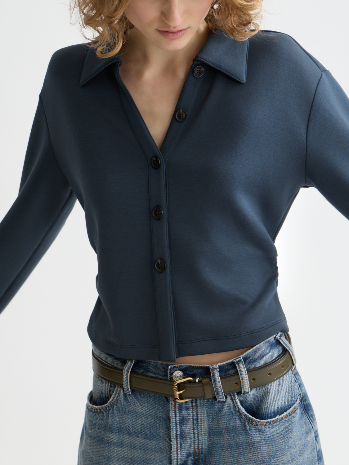 Long-sleeve modal shirt from Scotch & Soda featuring a classic fit, soft fabric, and subtle design details.