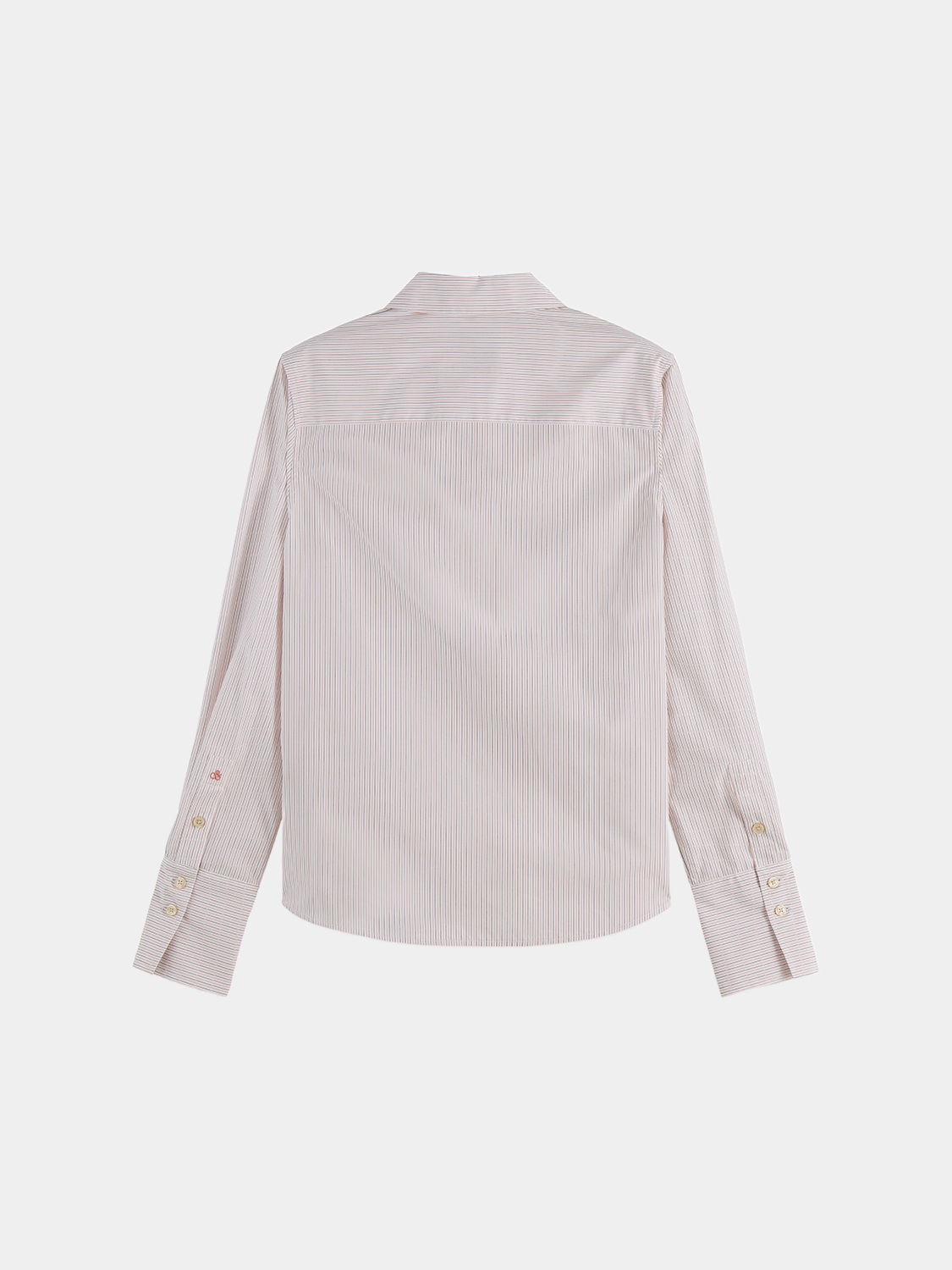 Long sleeve Scotch & Soda poplin shirt in classic style, featuring a button-down collar and tailored fit.