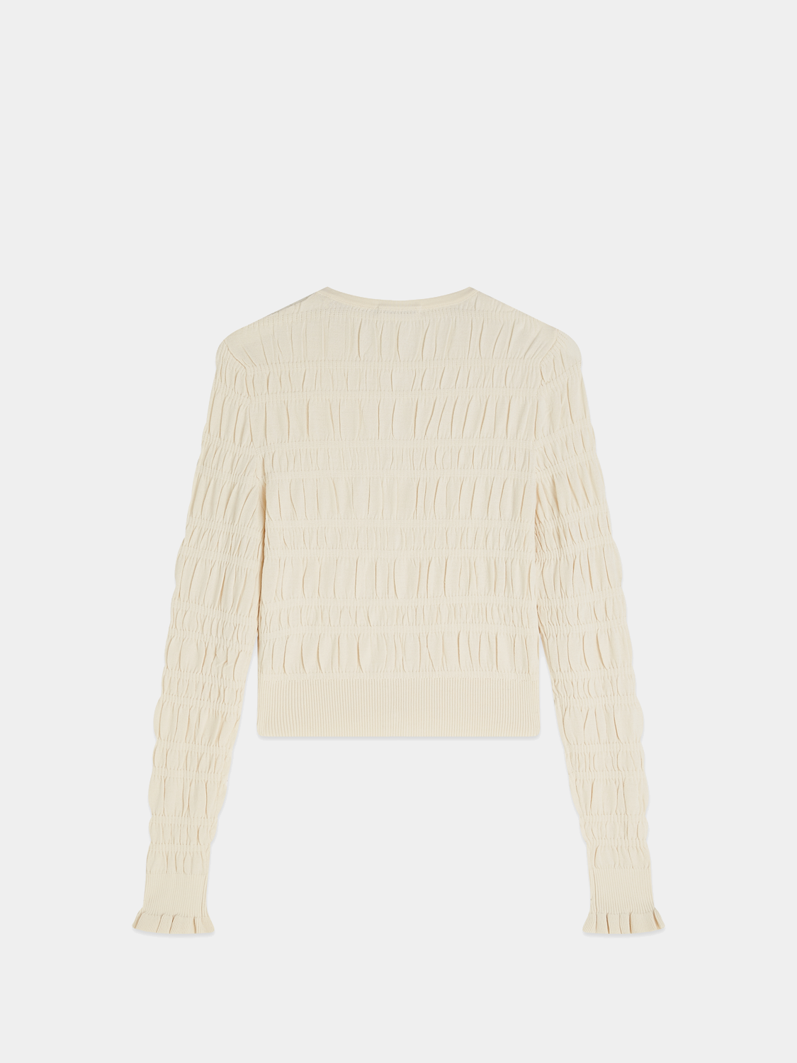 Smock stitch cardigan
