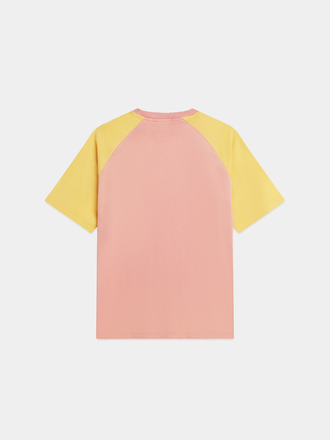 Black Scotch & Soda raglan artwork T-shirt with short sleeves, featuring a colorful artistic design on the front.