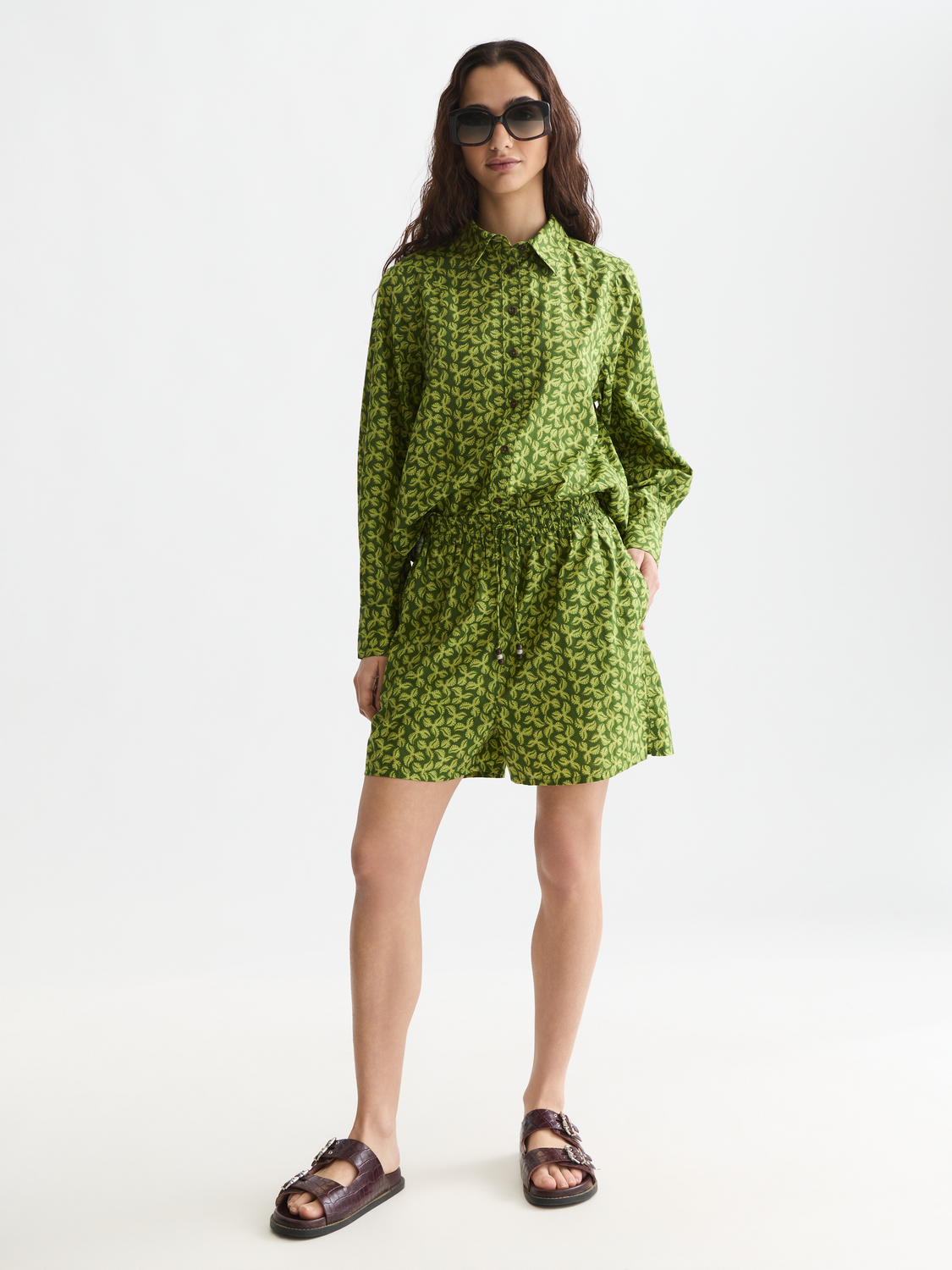 Long sleeve printed shirt by Scotch & Soda featuring colorful patterns and a relaxed fit.