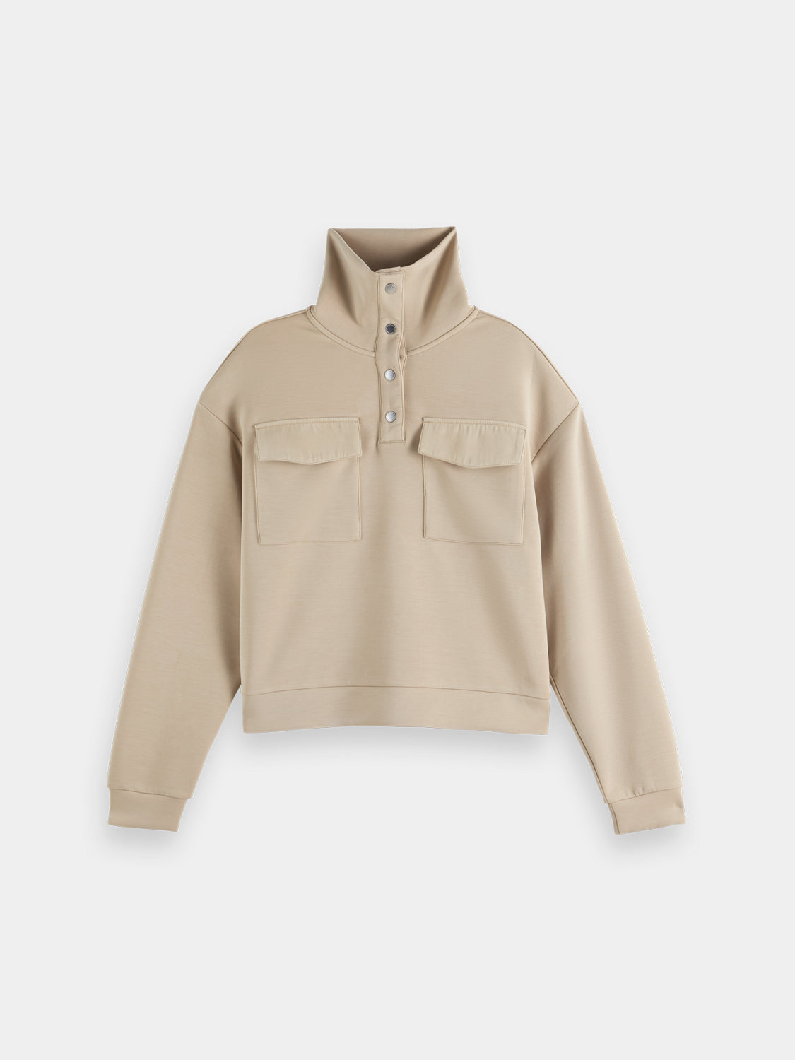 Tencel utility sweatshirt - Scotch & Soda NZ