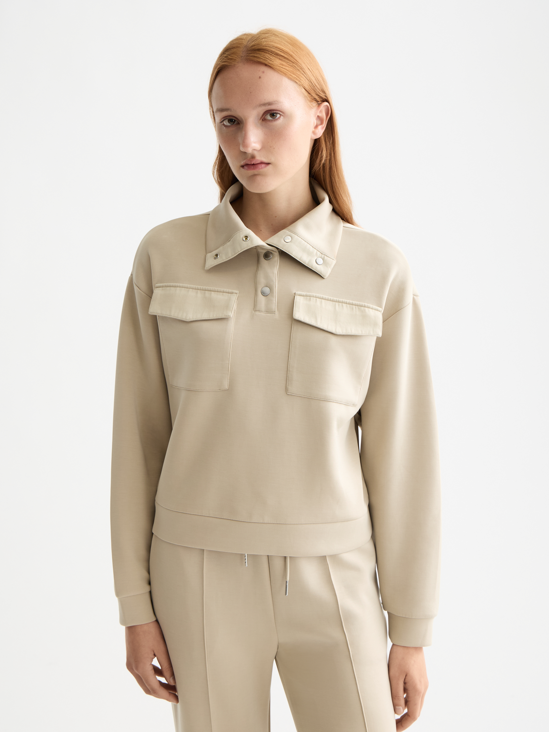 Tencel utility sweatshirt - Scotch & Soda NZ