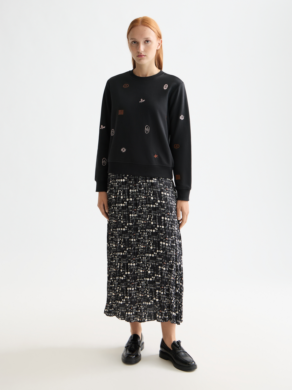 Embroidery sweatshirt by Scotch & Soda featuring detailed embroidery on a casual sweatshirt with long sleeves.