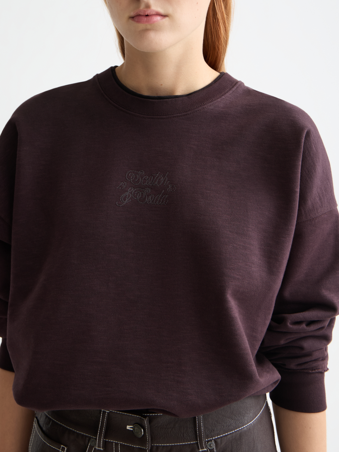 Logo oversized sweatshirt from Scotch & Soda, featuring a relaxed fit and bold branding on soft, comfortable sweats.