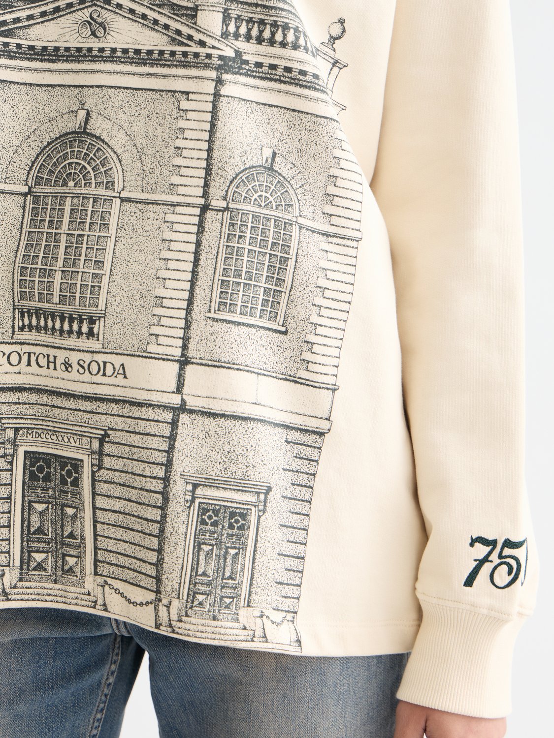 Scarlet Artwork hoodie by Scotch & Soda, featuring a colorful printed design on a cozy sweatshirt with a relaxed fit.