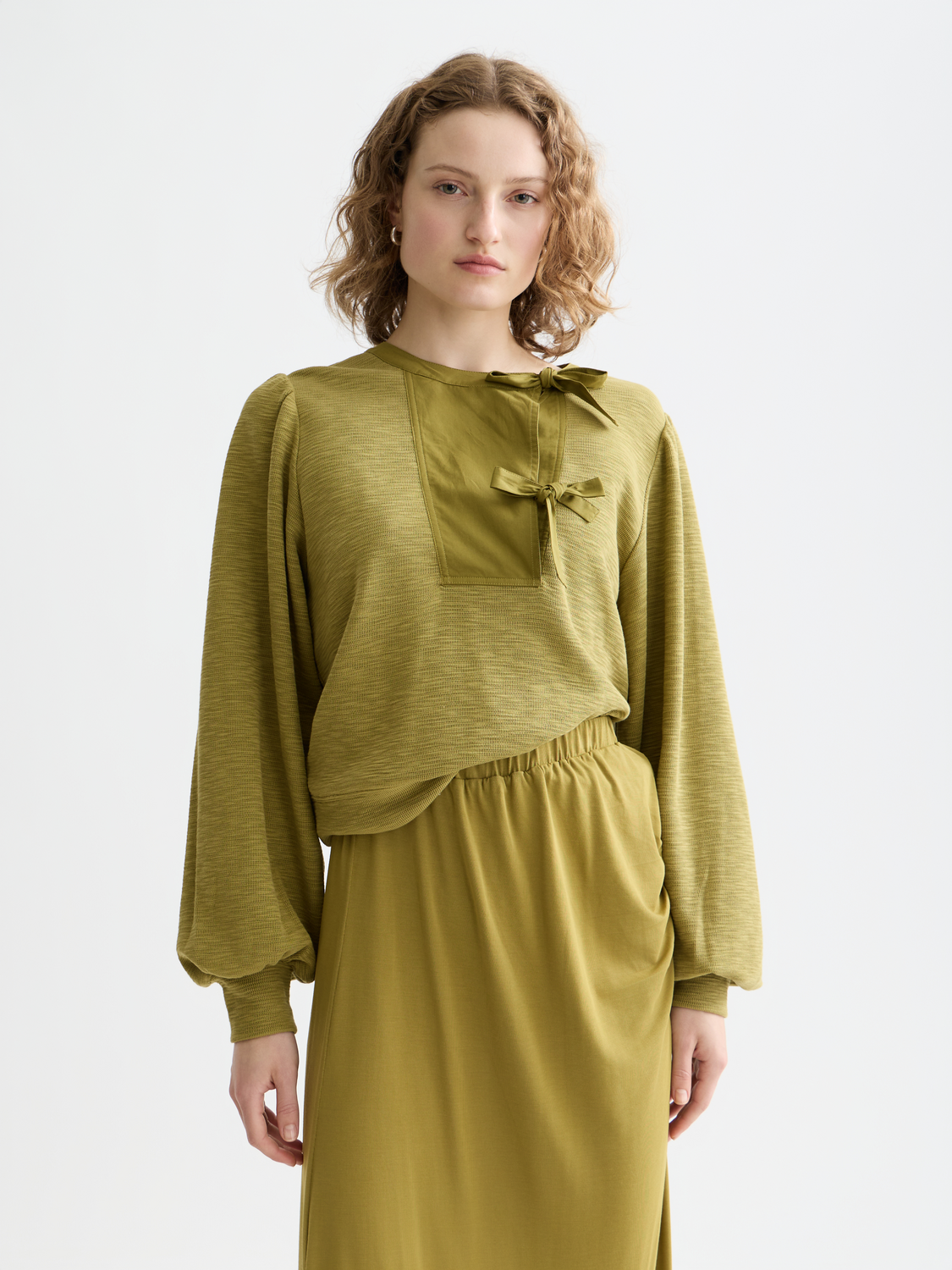 SCOTCH & SODA sweatshirt with placket ties in U372 colorway