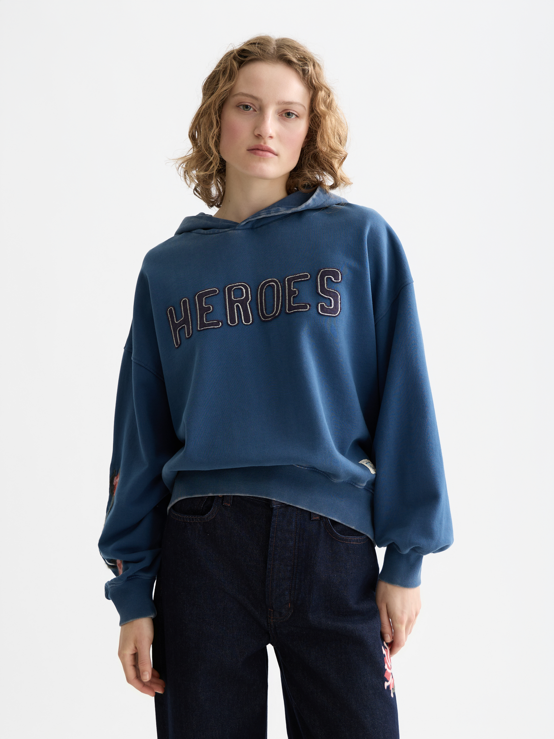 Washed artwork hoodie by Scotch & Soda, men's casual sweat with a faded graphic design and comfortable fit.