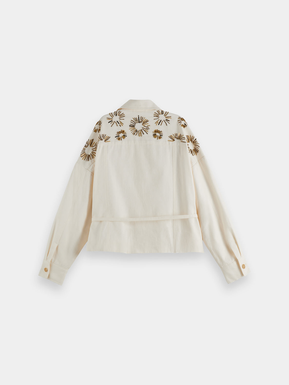 Embroidered trucker jacket - Scotch & Soda NZ