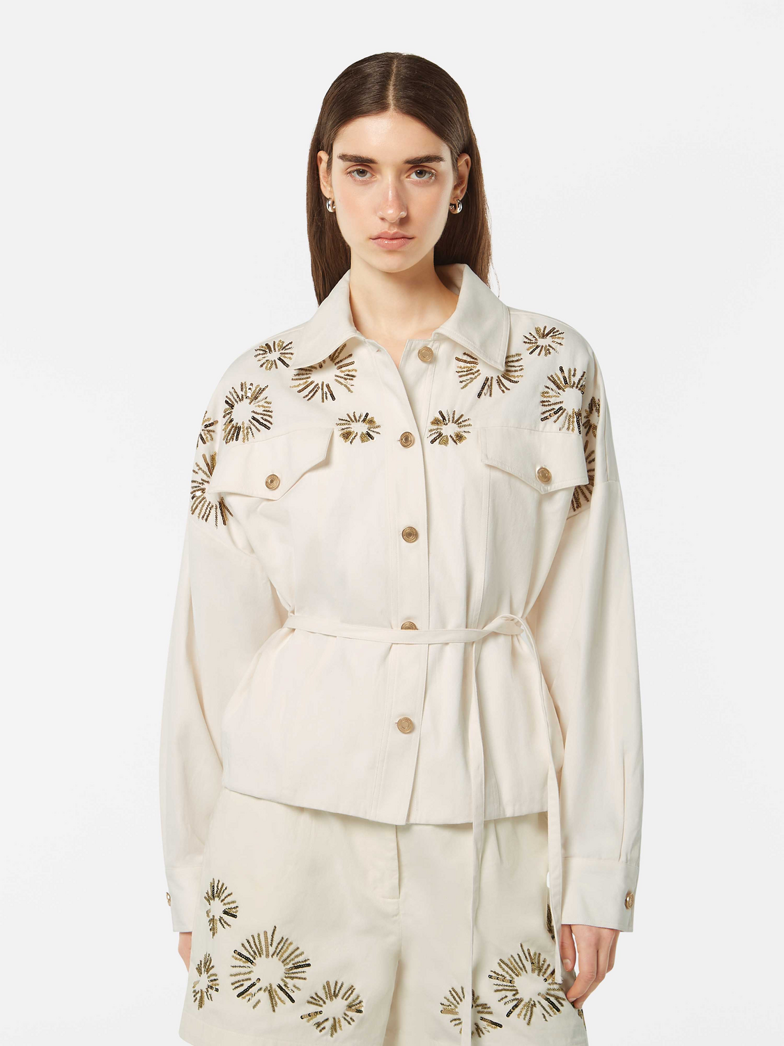 Embroidered trucker jacket - Scotch & Soda NZ