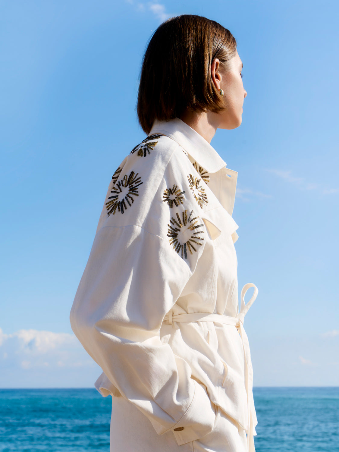 Embroidered trucker jacket - Scotch & Soda NZ