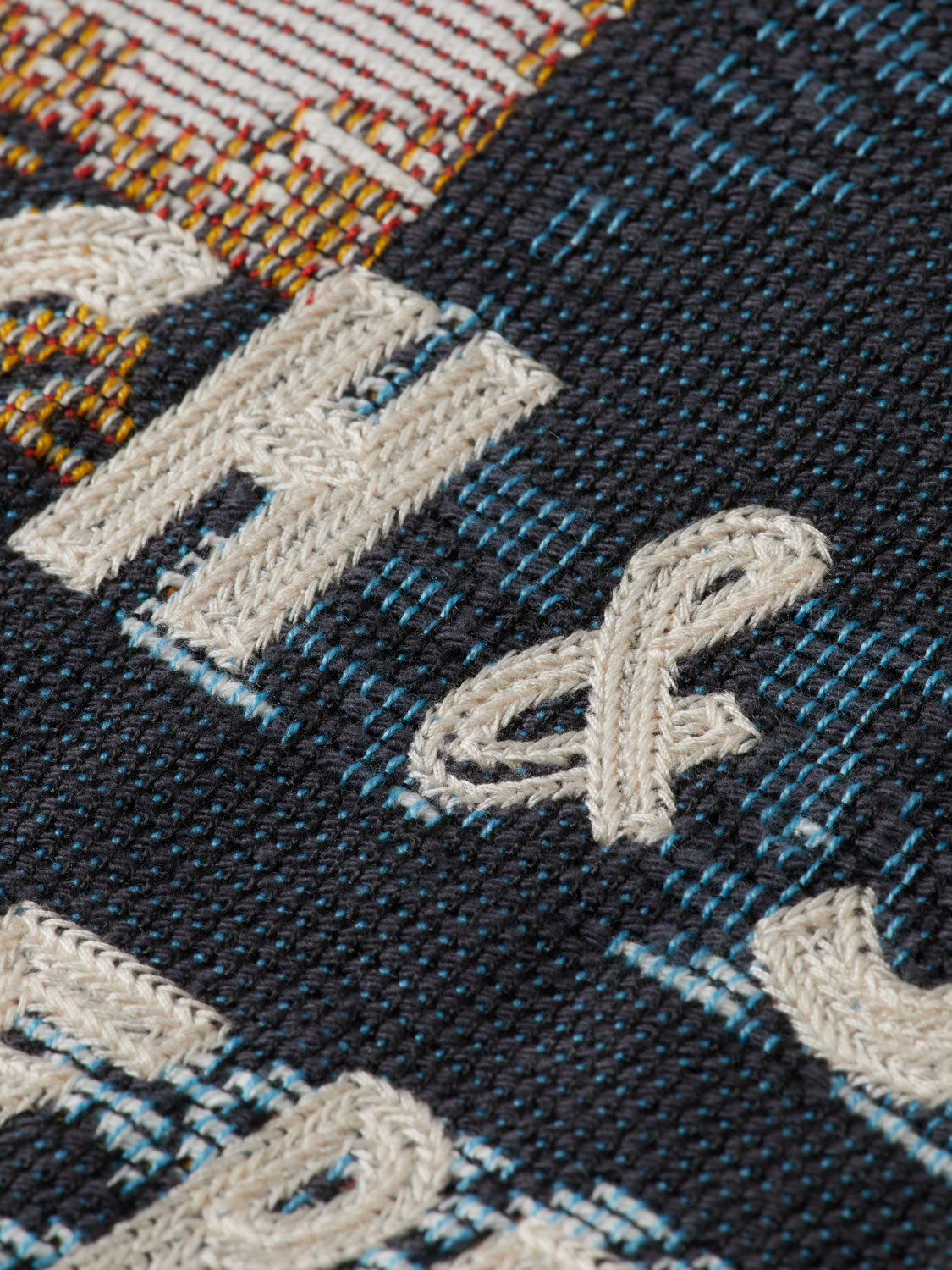 Scotch & Soda jacquard jacket with intricate woven pattern and tailored fit, shown on a hanger against a neutral background.