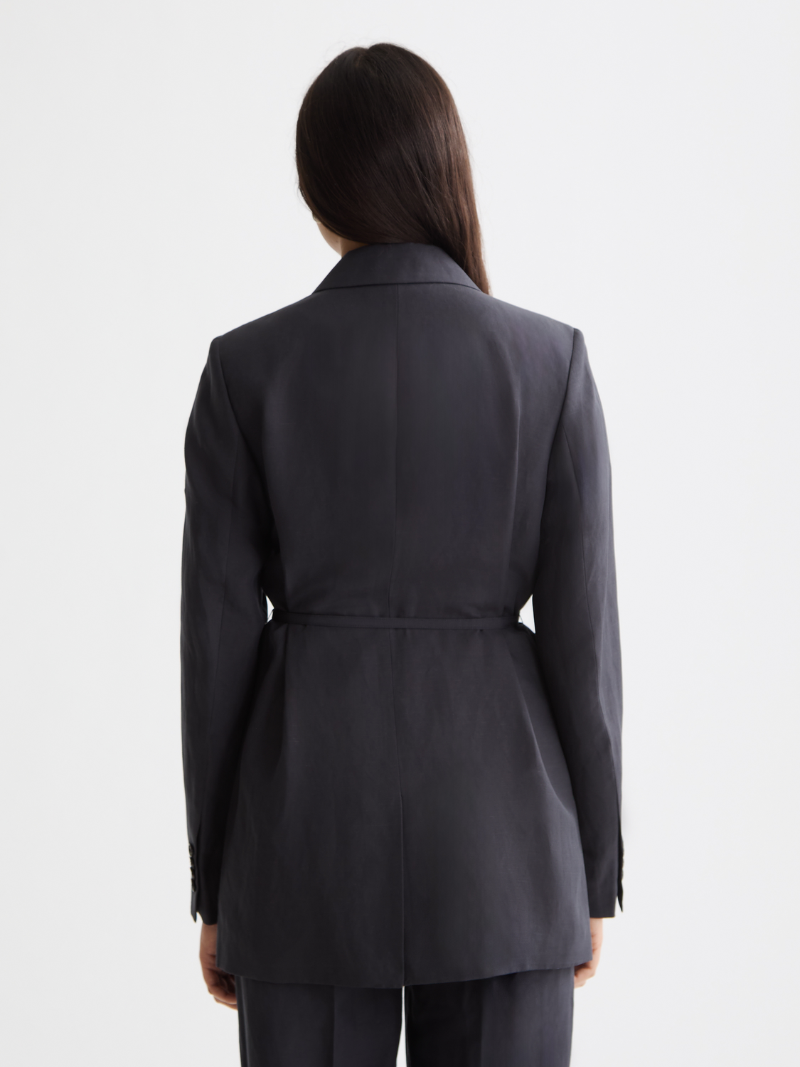 Double-breasted belted blazer - Scotch & Soda NZ
