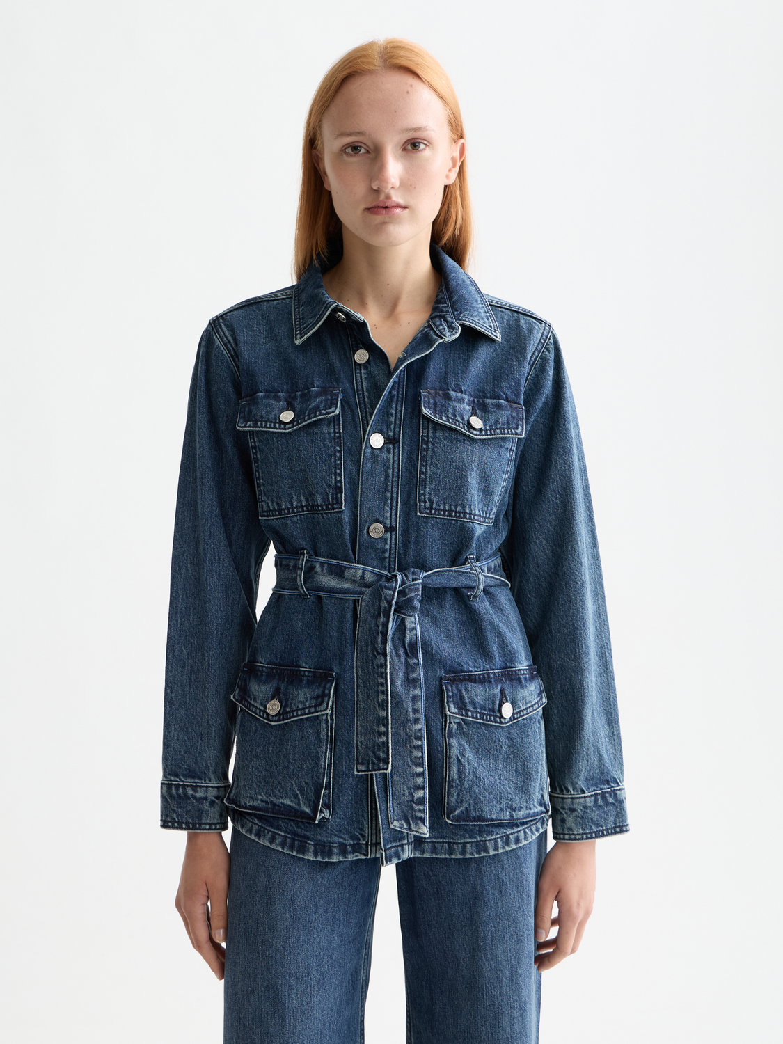 Belted denim jacket - Scotch & Soda NZ