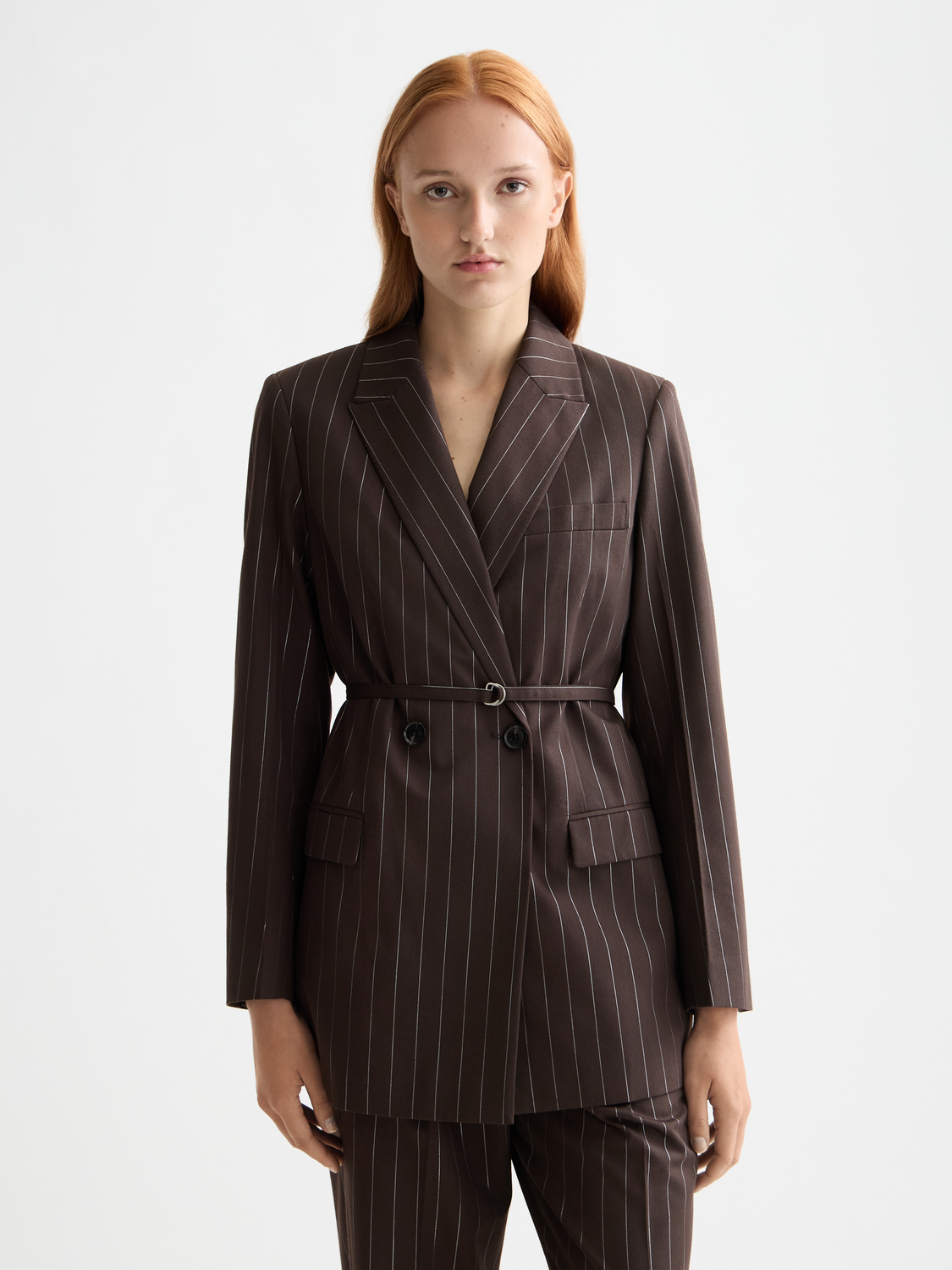 Scotch & Soda lurex pinstripe blazer with tailored fit, featuring metallic pinstripes and classic blazer lapel design.