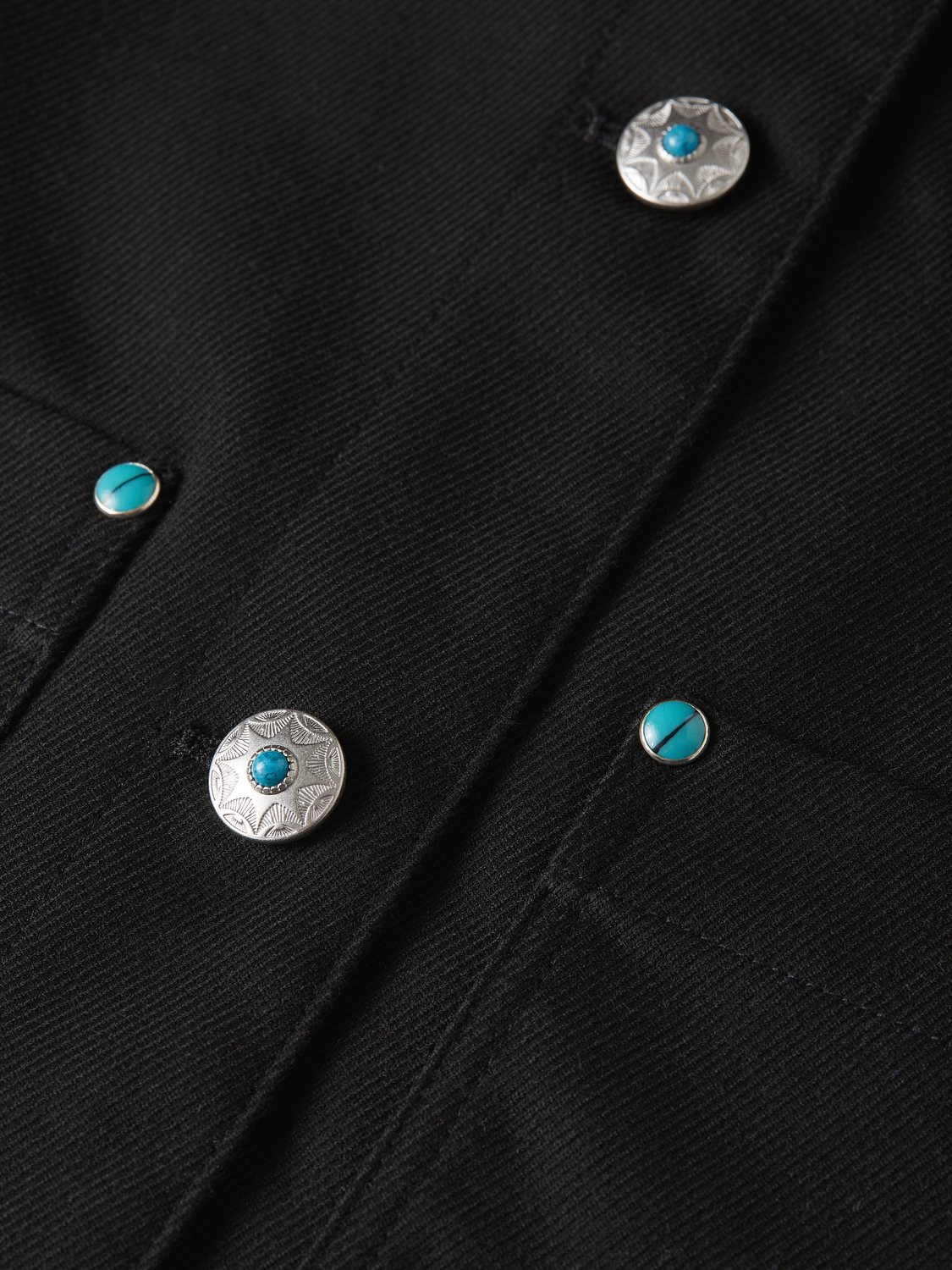 Western trucker jacket by Scotch & Soda, featuring classic denim design with button closures and Western-style details.