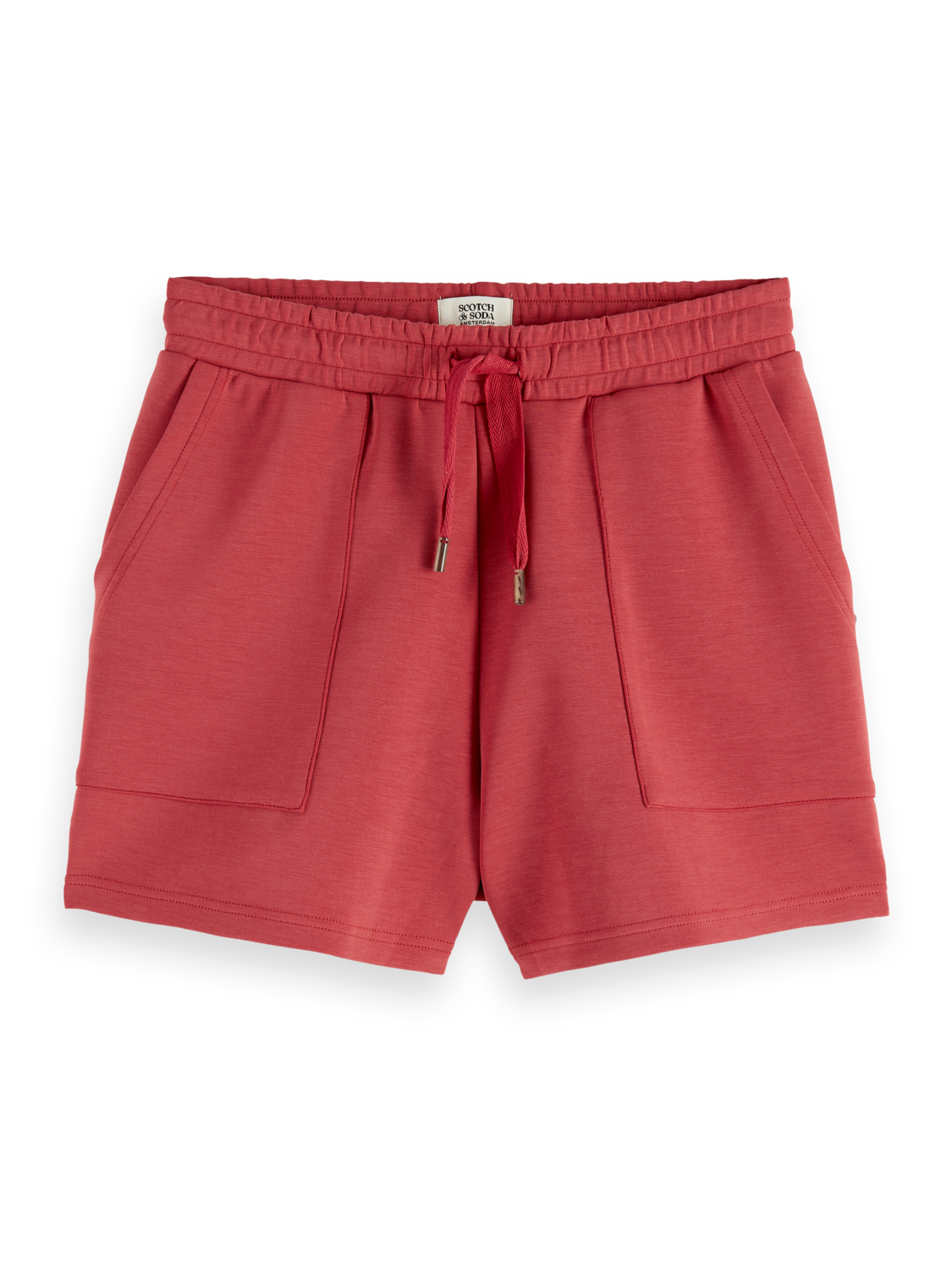 SCOTCH & SODA Tencel shorts in a lightweight fabric, front view