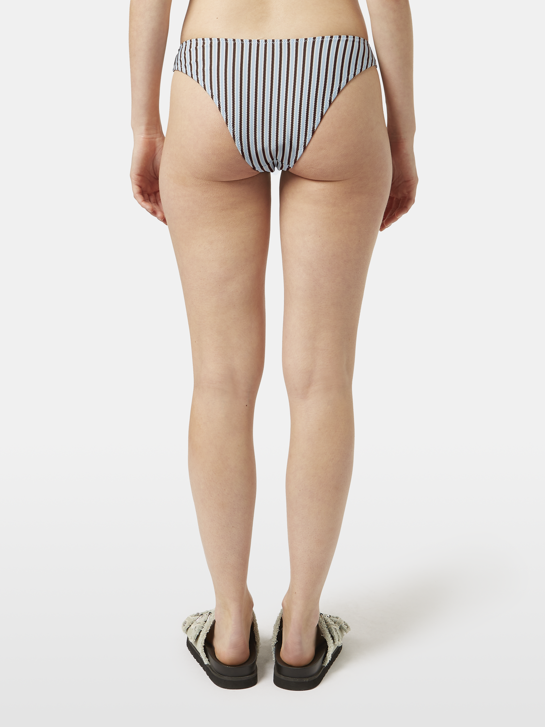 Striped bikini bottom from SCOTCH & SODA swimwear collection, featuring colorful horizontal stripes and a comfortable fit.