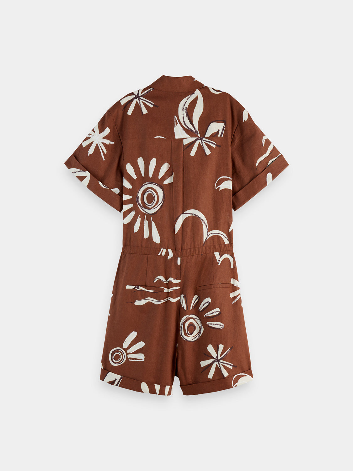 Linen utility playsuit - Scotch & Soda NZ