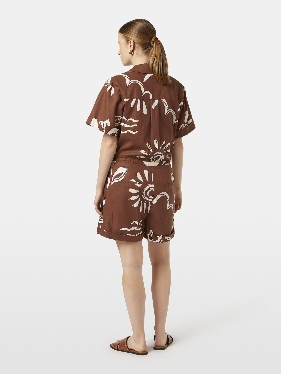 Linen utility playsuit - Scotch & Soda NZ