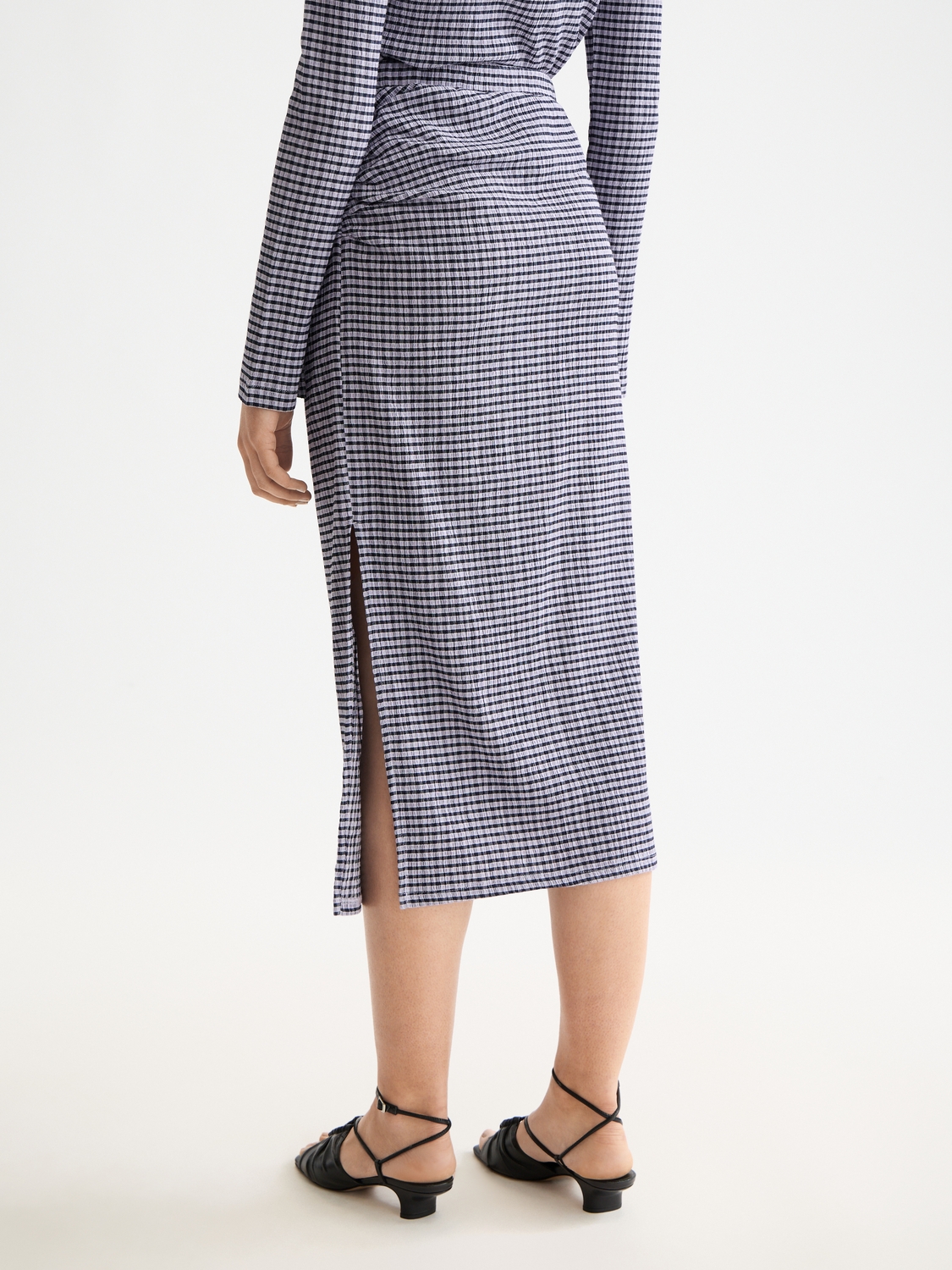 Gingham midi skirt - Scotch & Soda NZ