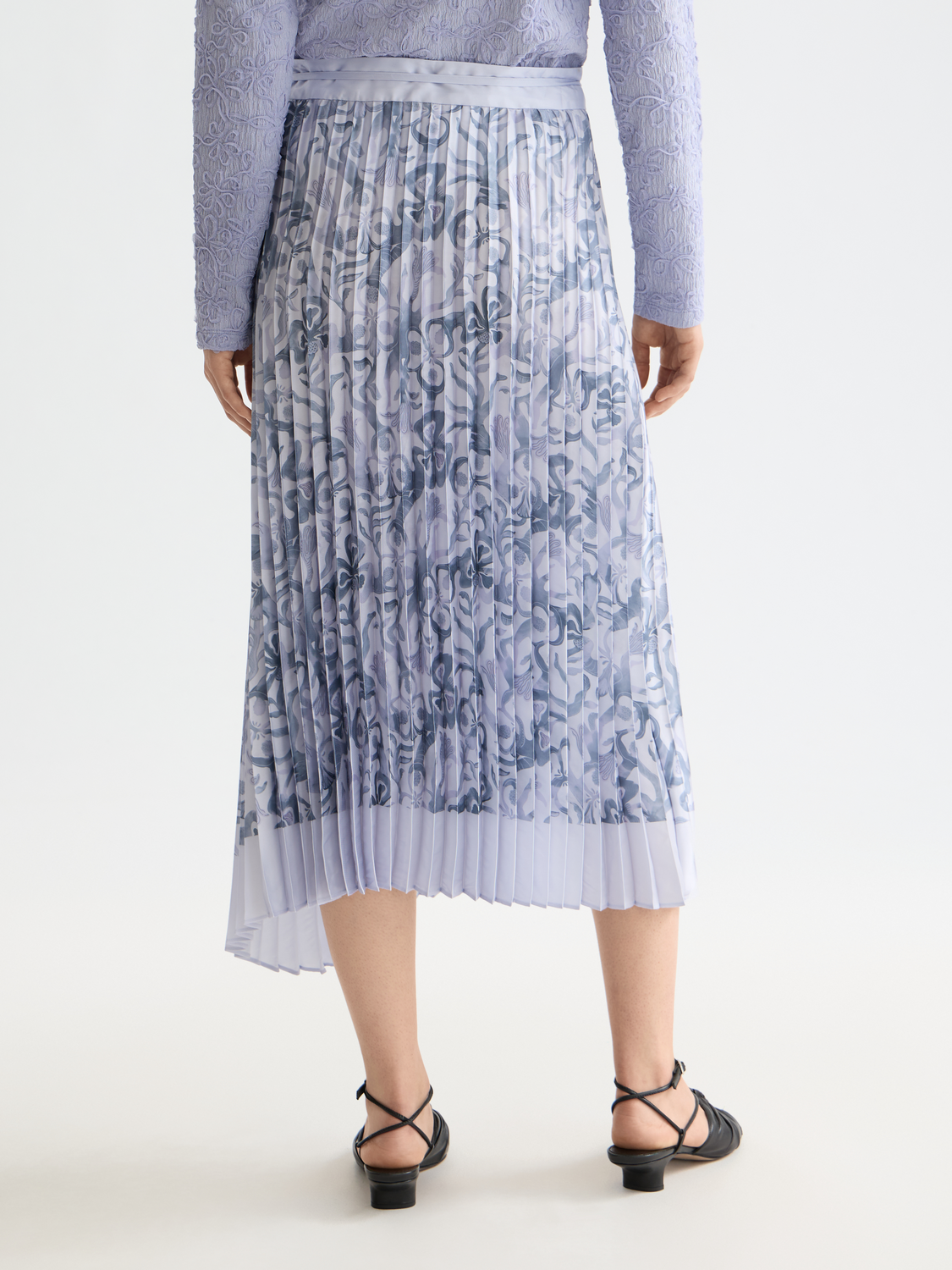 Asymmetrical pleated skirt - Scotch & Soda NZ