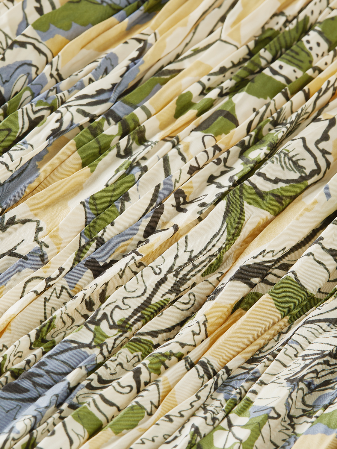 Printed micro pleat skirt from Scotch & Soda featuring a lightweight fabric with a stylish, textured micro pleat design.