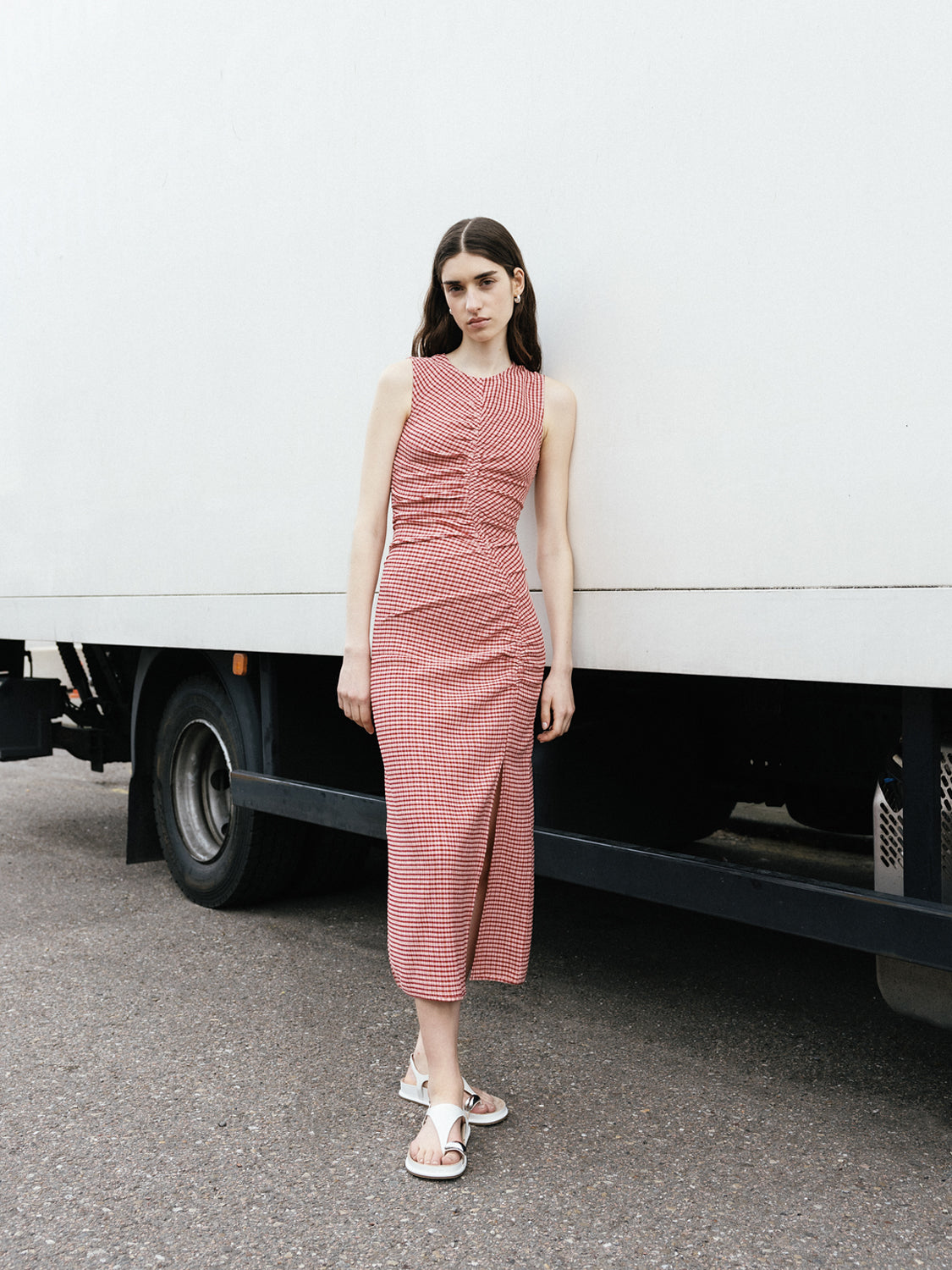 Gingham midi dress - Scotch & Soda NZ
