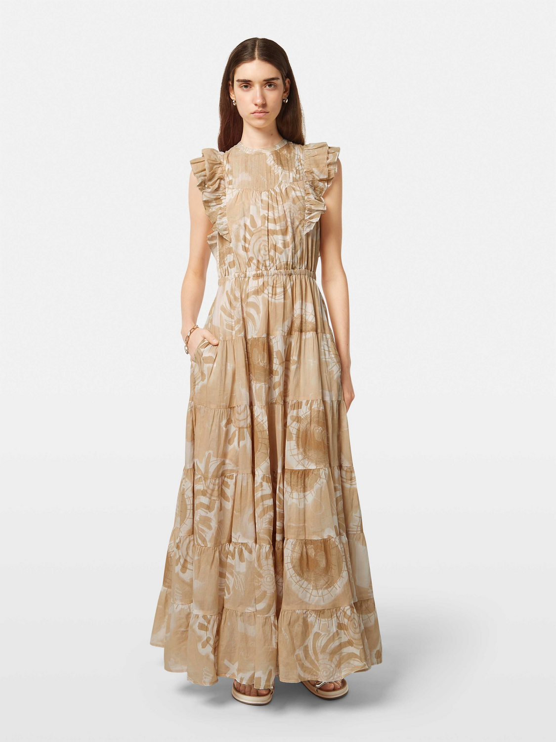 Maxi cotton dress - Scotch & Soda NZ