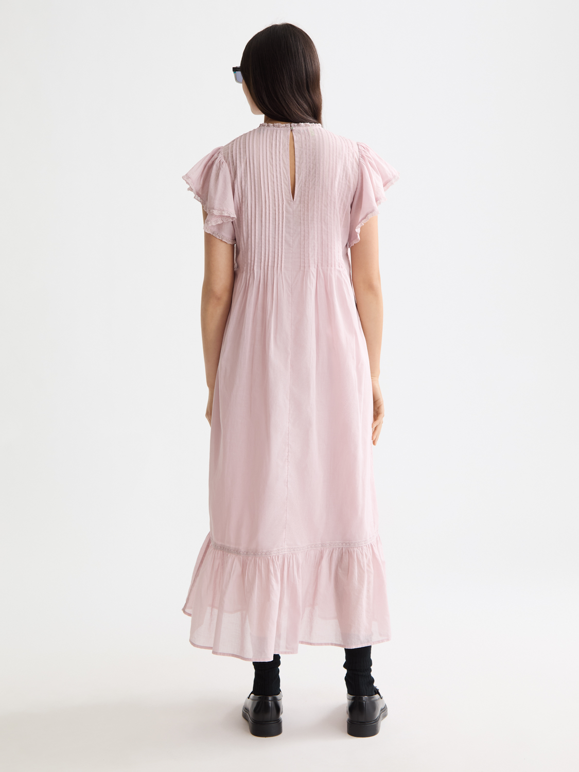 Pleated front maxi dress - Scotch & Soda NZ
