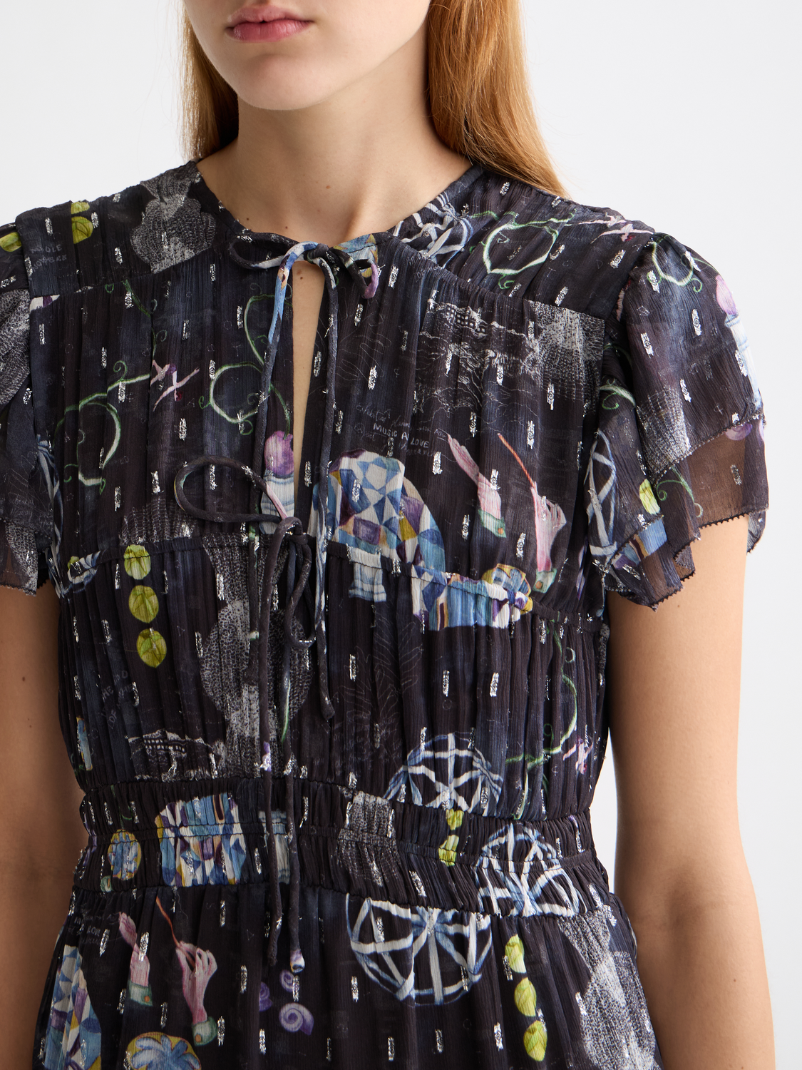 Gathered maxi dress - Scotch & Soda NZ