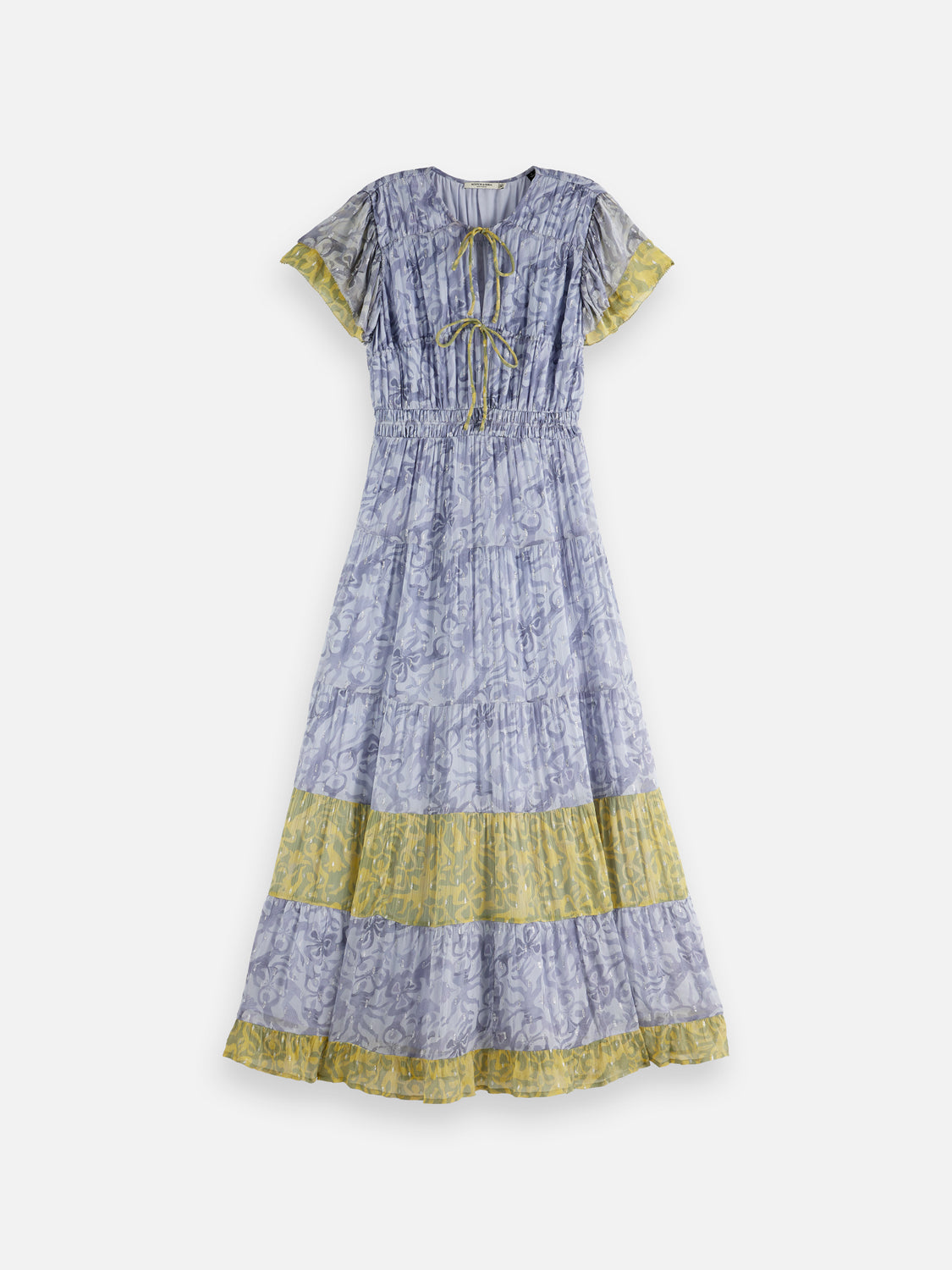 Gathered maxi dress - Scotch & Soda NZ