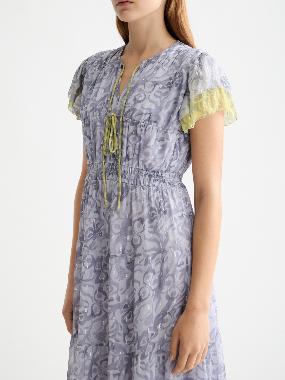 Gathered maxi dress - Scotch & Soda NZ