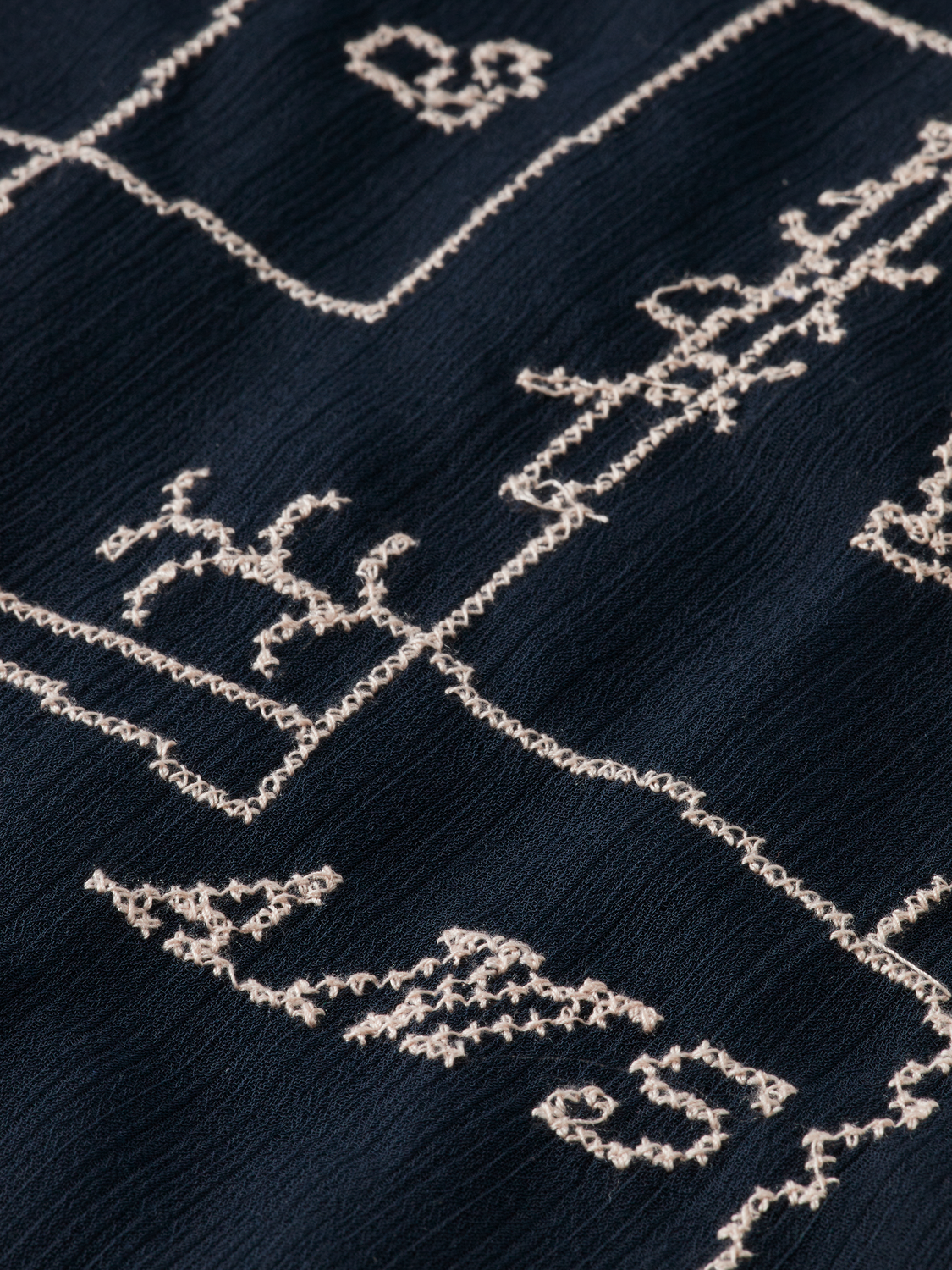 Embroidered midi dress