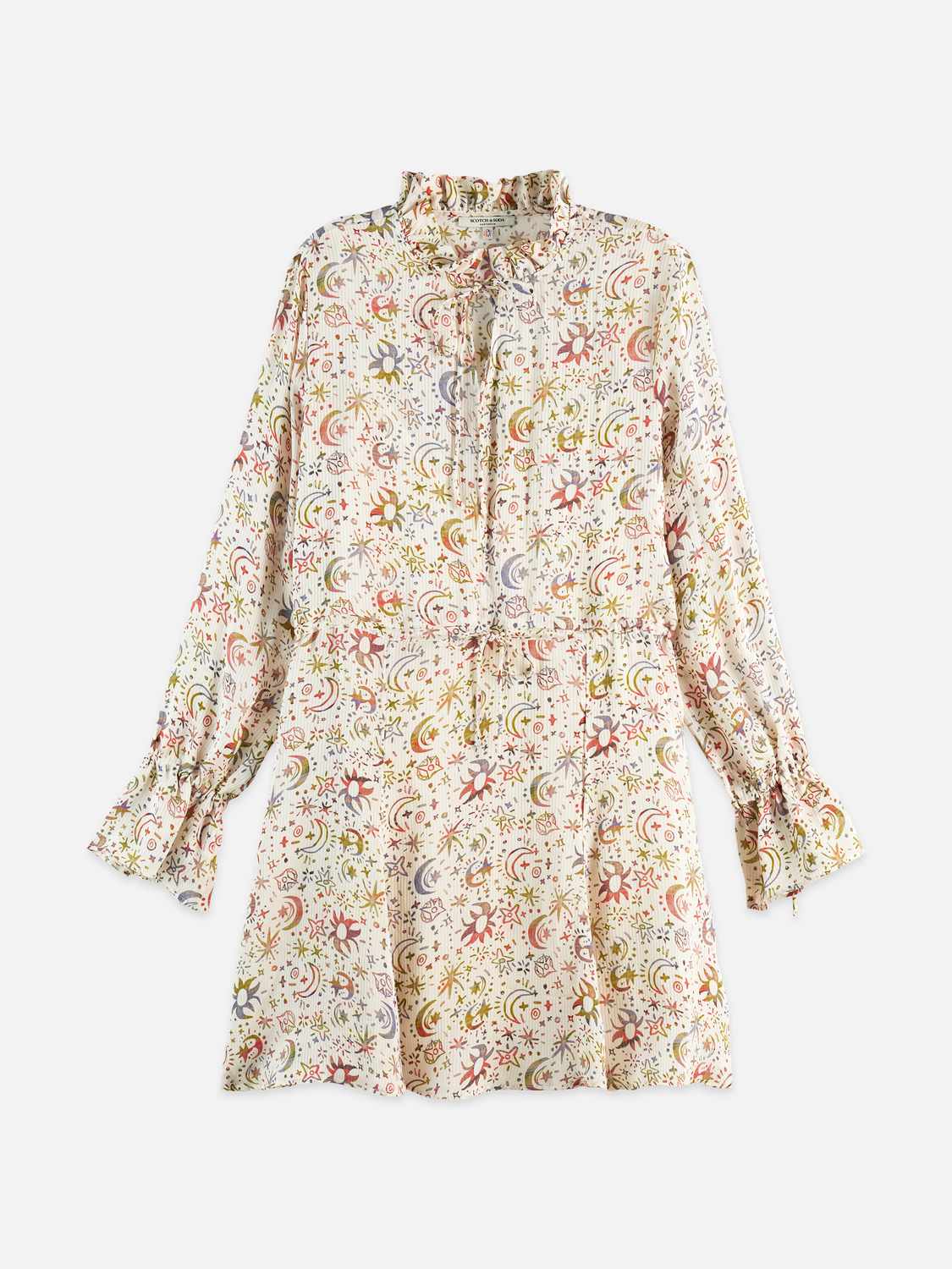 SCOTCH & SODA printed mini dress in a colorful pattern