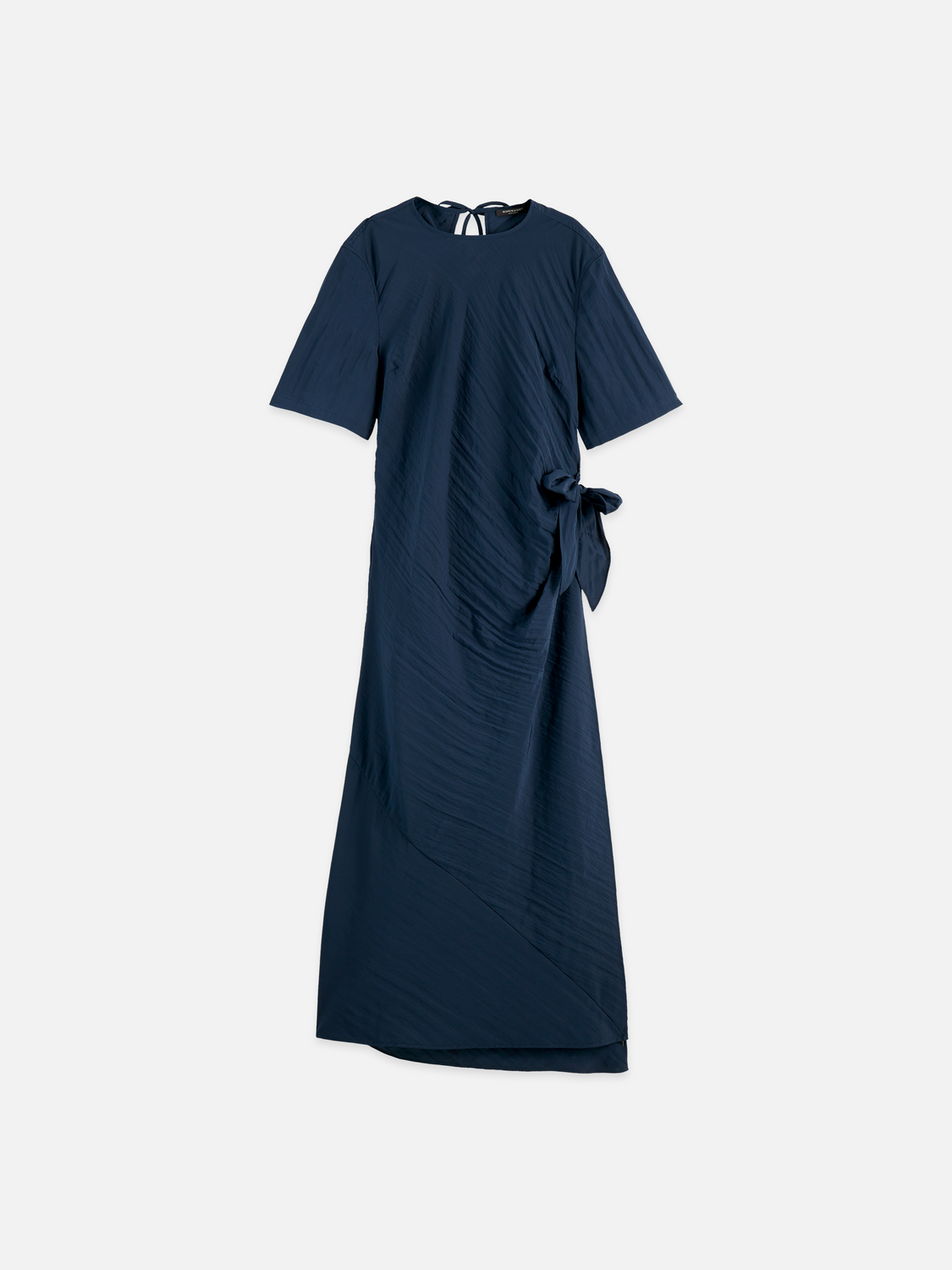 SCOTCH & SODA tie wrap dress in a flowing silhouette with waist tie detail