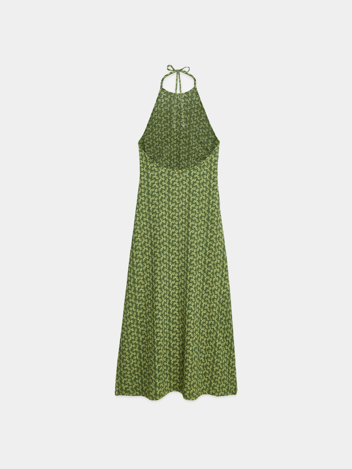 Black open back midi dress by Scotch & Soda, stylish dress with a flowy silhouette and elegant open back design.